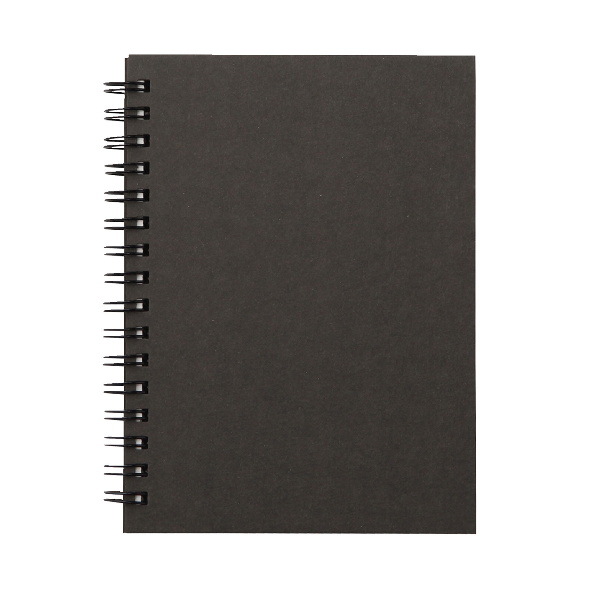 PAPER WIREBOUND NOTEBOOK / PLAIN / D. GREY