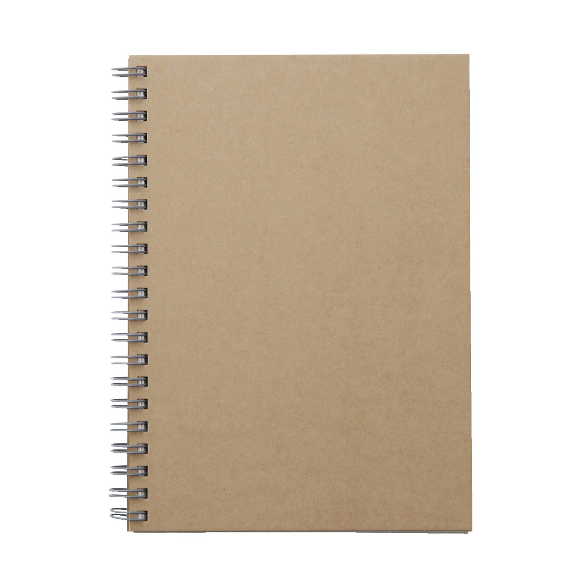 PAPER WIREBOUND NOTEBOOK / PLAIN / BEIGE