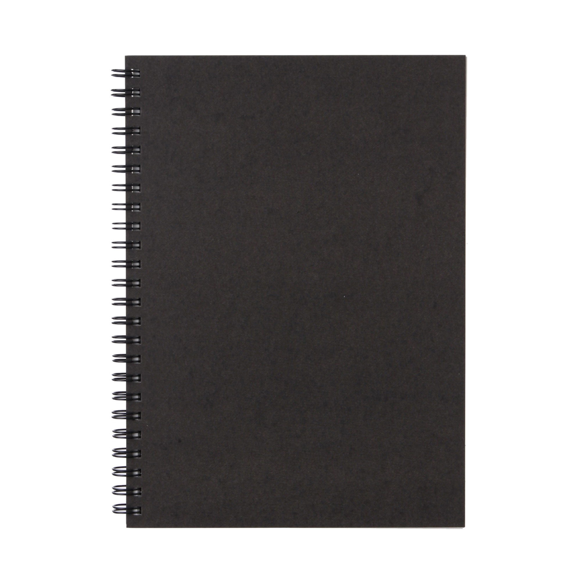 PAPER WIREBOUND NOTEBOOK / PLAIN / D. GREY
