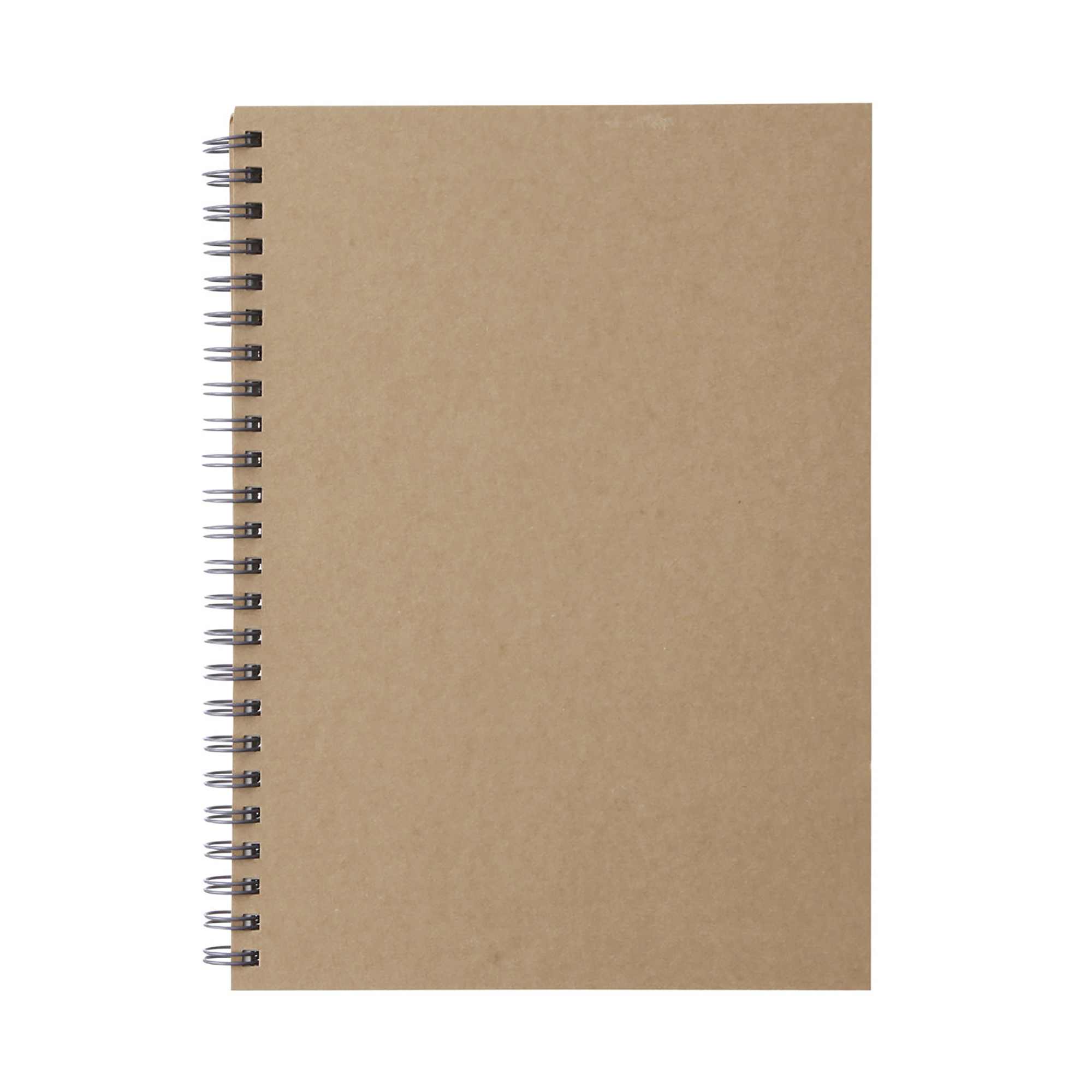 PAPER WIREBOUND NOTEBOOK / PLAIN / BEIGE