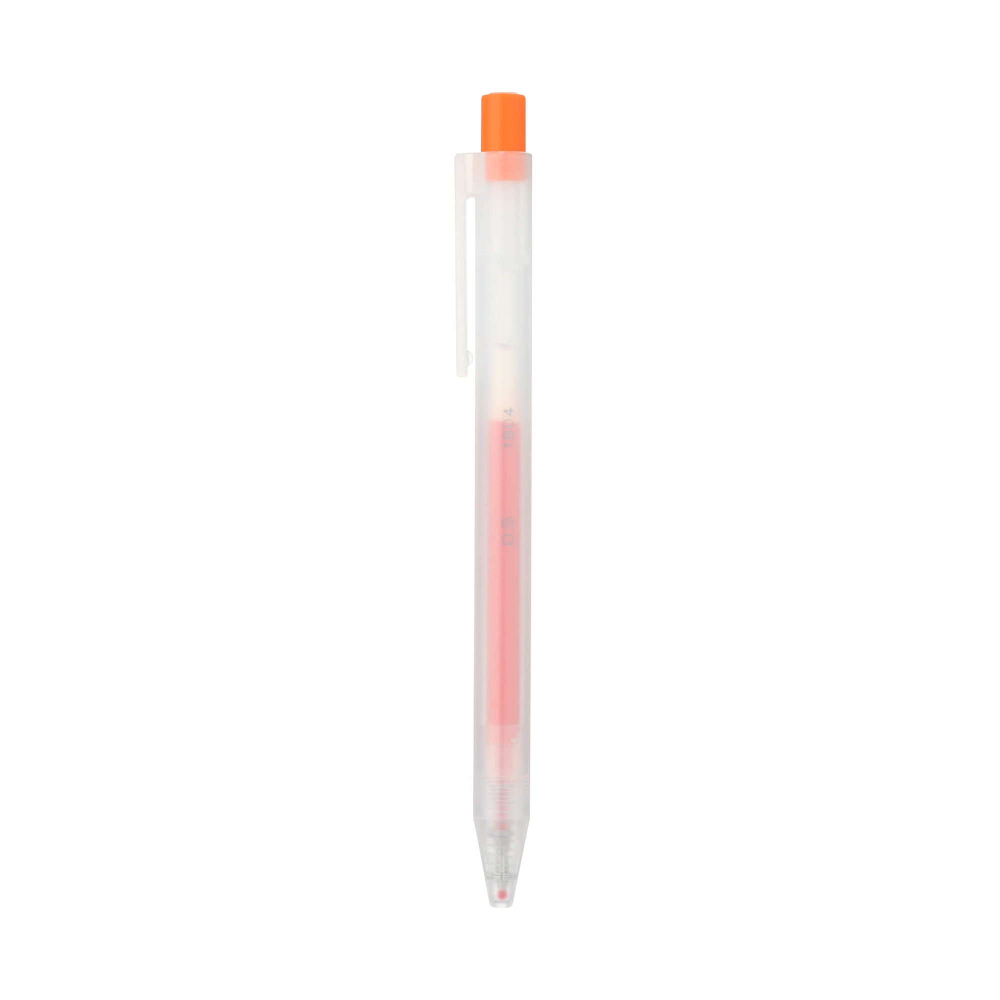 SMOOTH GEL INK BALLPOINT PEN KNOCK TYPE 0.5 ORANGE