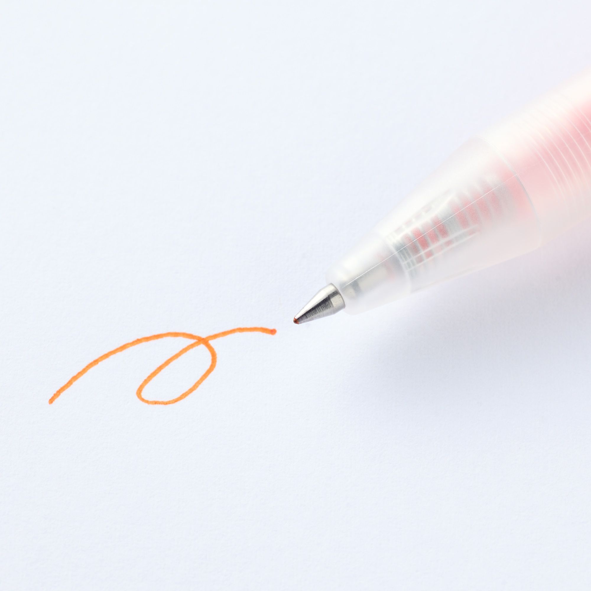 SMOOTH GEL INK BALLPOINT PEN KNOCK TYPE 0.5 ORANGE