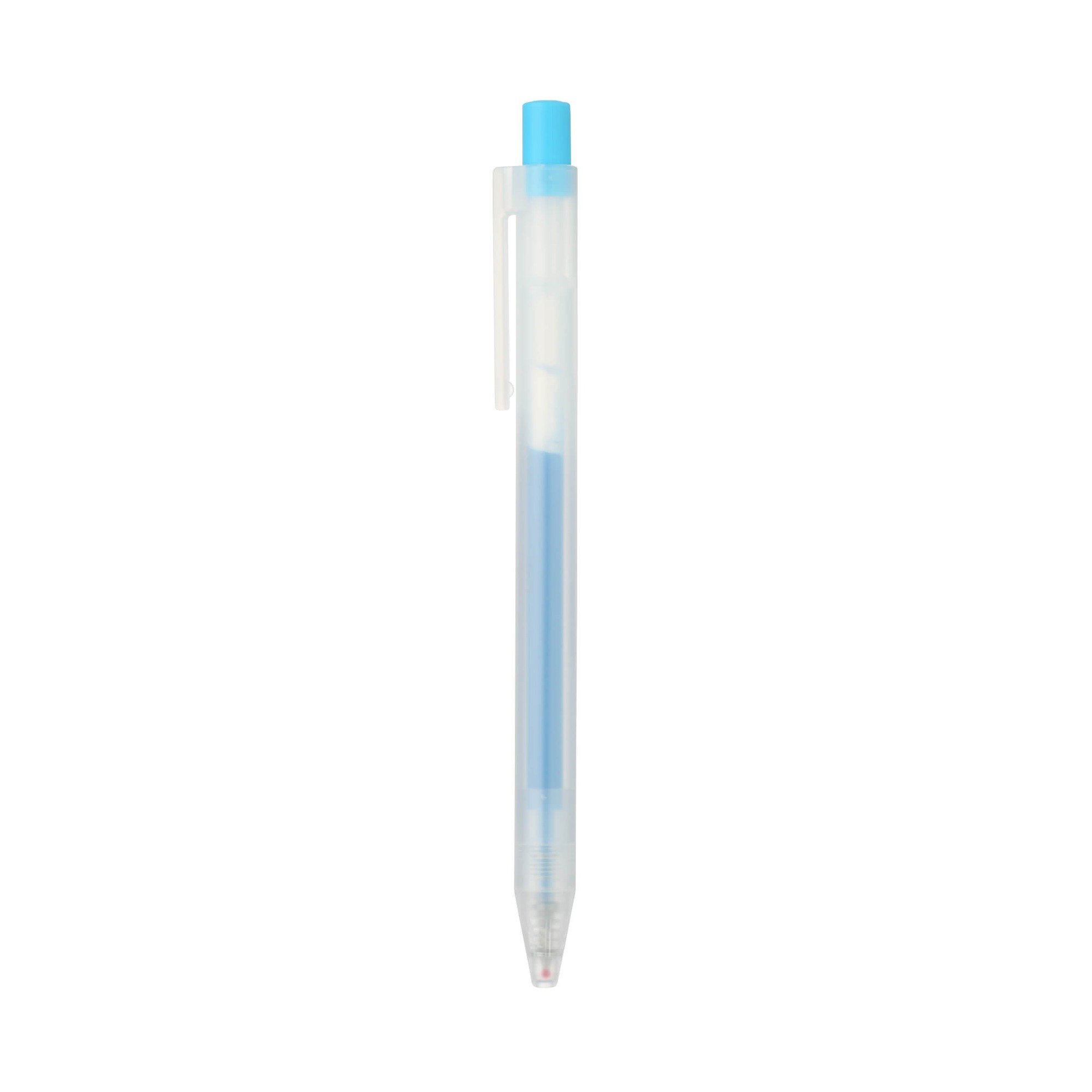 SMOOTH GEL INK BALLPOINT PEN KNOCK TYPE 0.5 LIGHT BLUE