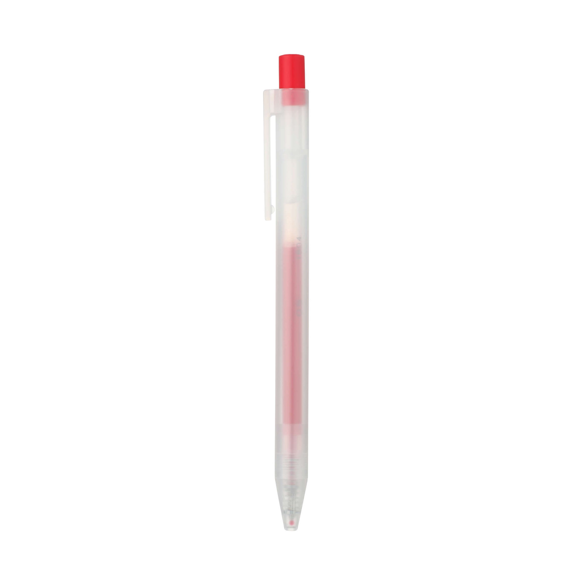 SMOOTH GEL INK BALLPOINT PEN KNOCK TYPE 0.5 RED