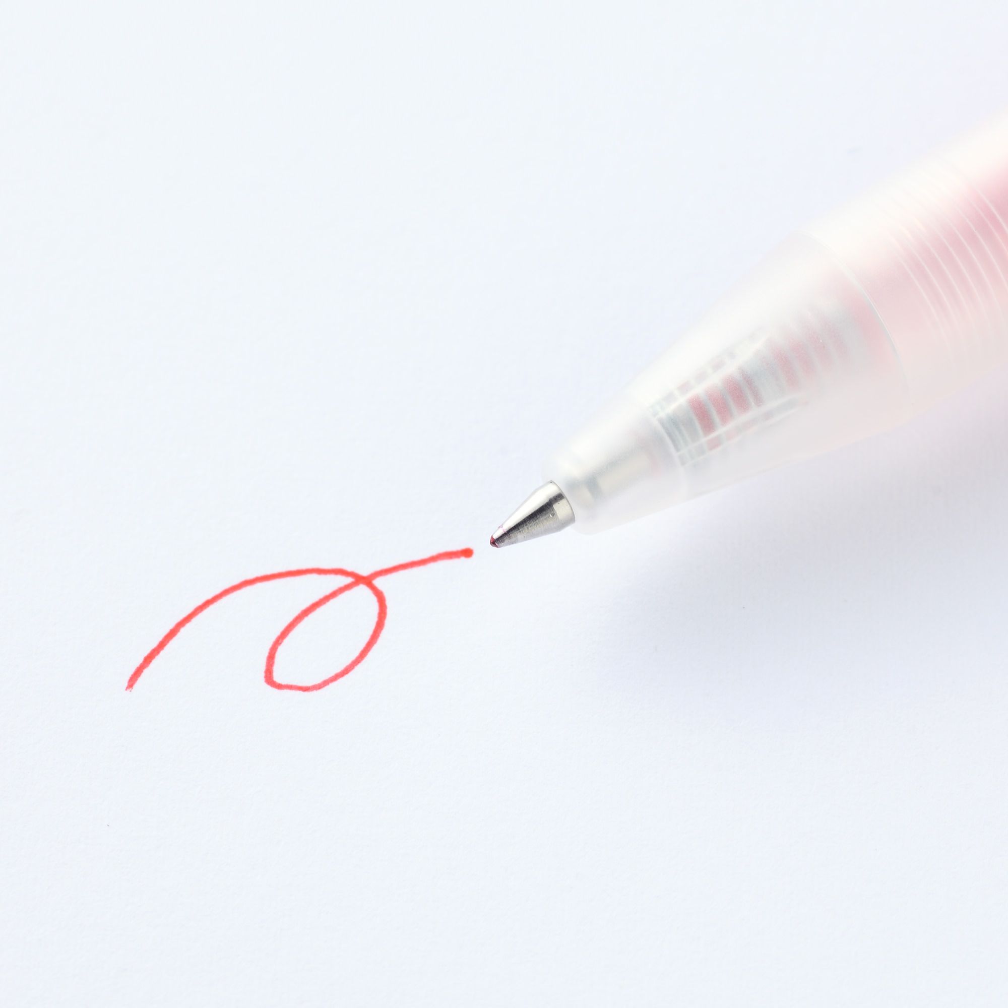 SMOOTH GEL INK BALLPOINT PEN KNOCK TYPE 0.5 RED