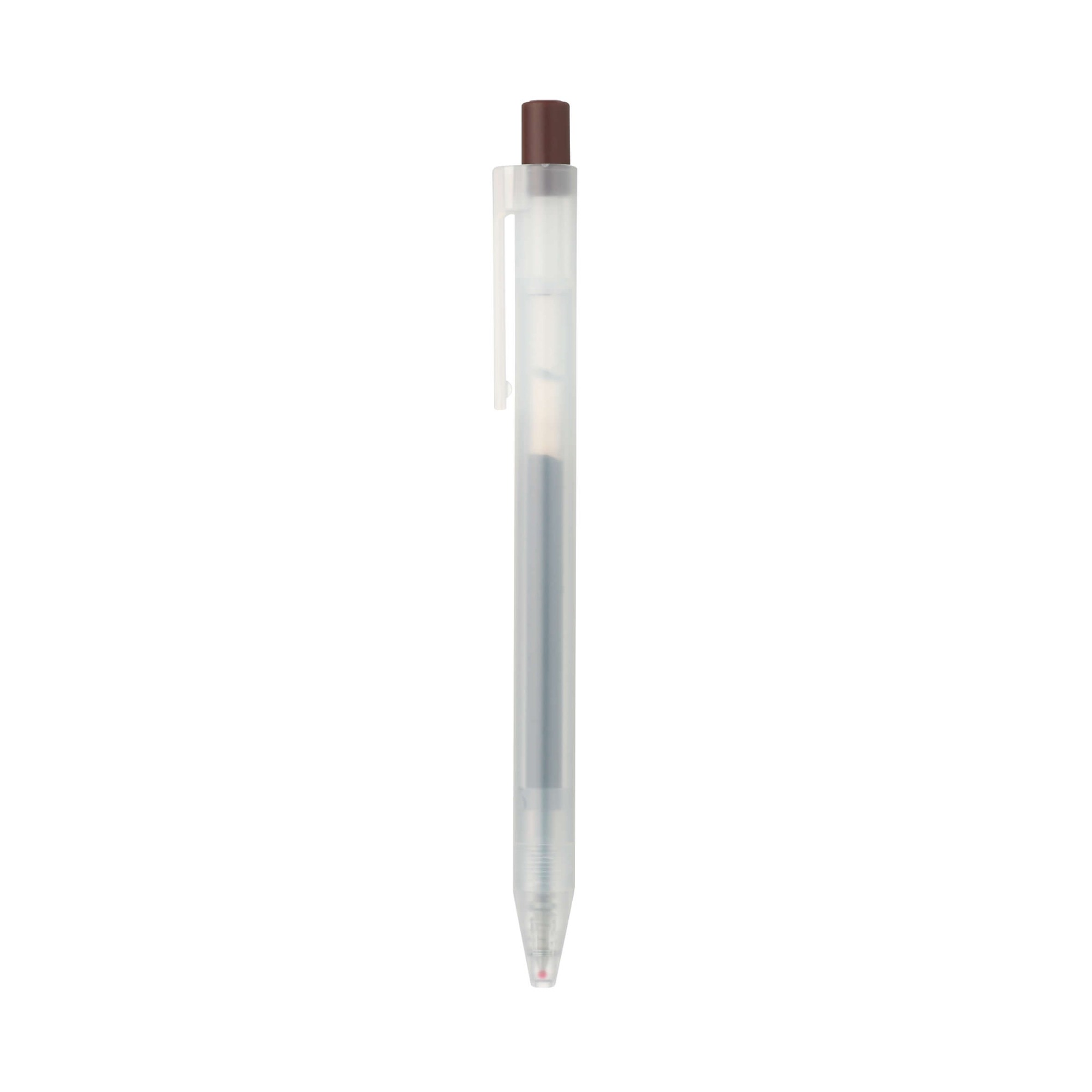 SMOOTH GEL INK BALLPOINT PEN KNOCK TYPE 0.5 BROWN