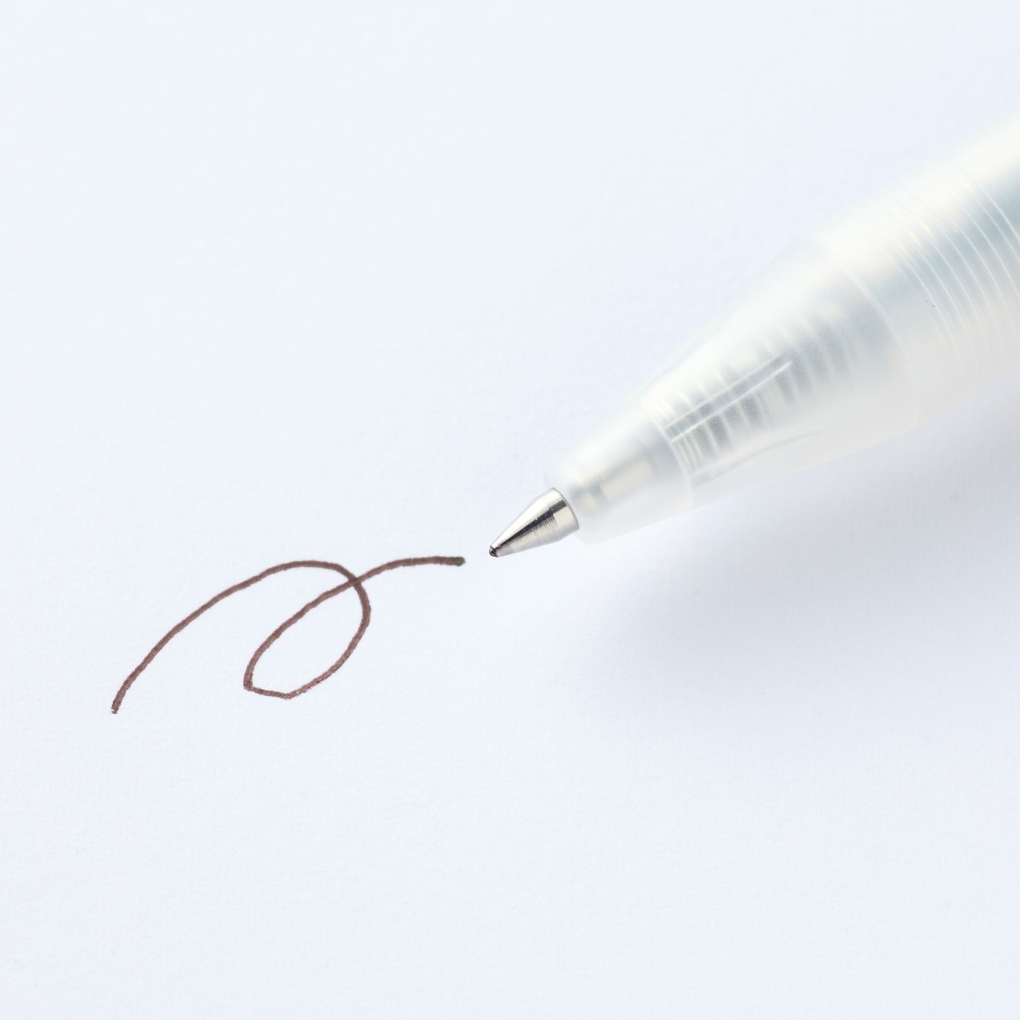 SMOOTH GEL INK BALLPOINT PEN KNOCK TYPE 0.5 BROWN