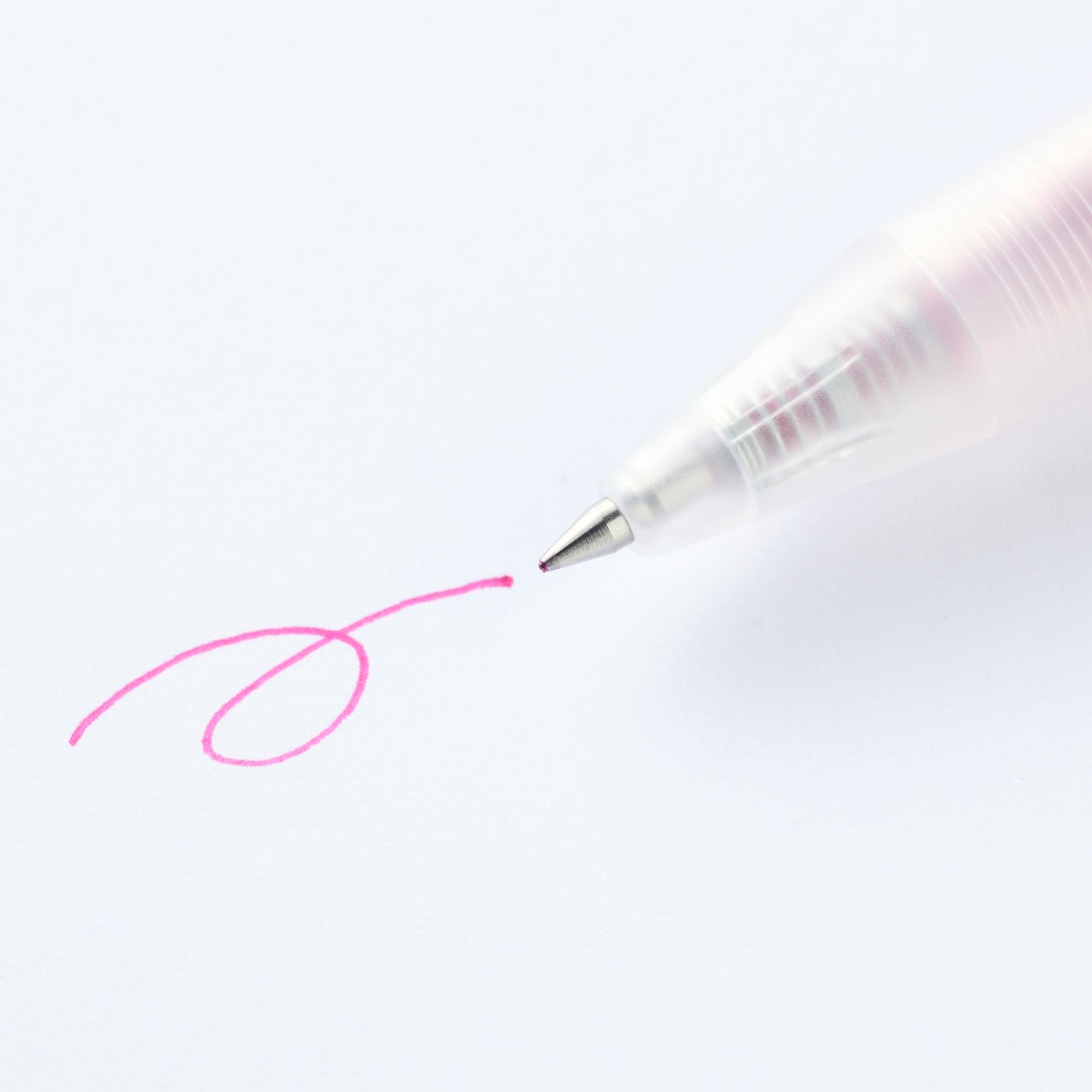 SMOOTH GEL INK BALLPOINT PEN KNOCK TYPE 0.5 PURPLISH RED