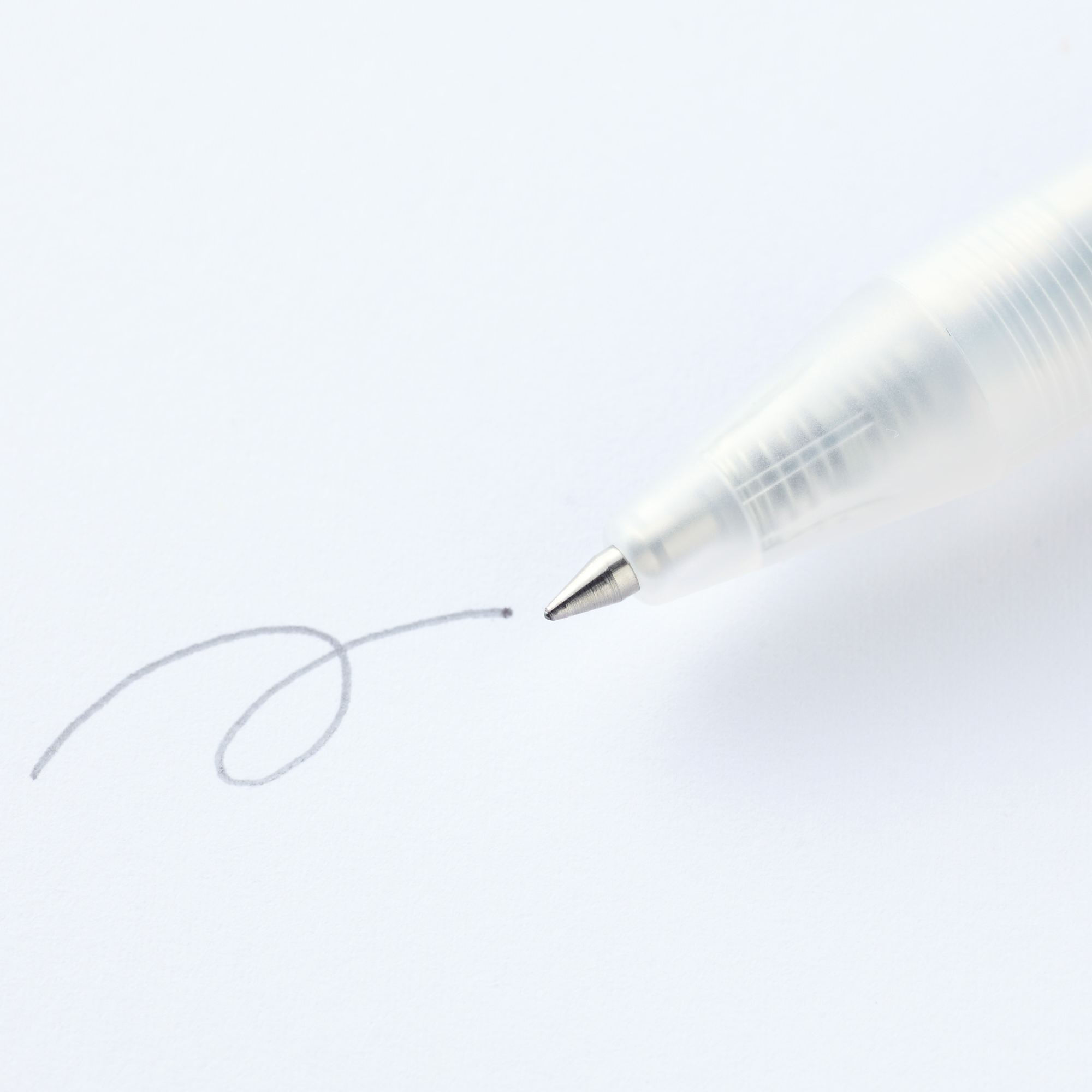 SMOOTH GEL INK BALLPOINT PEN KNOCK TYPE 0.5 GRAY