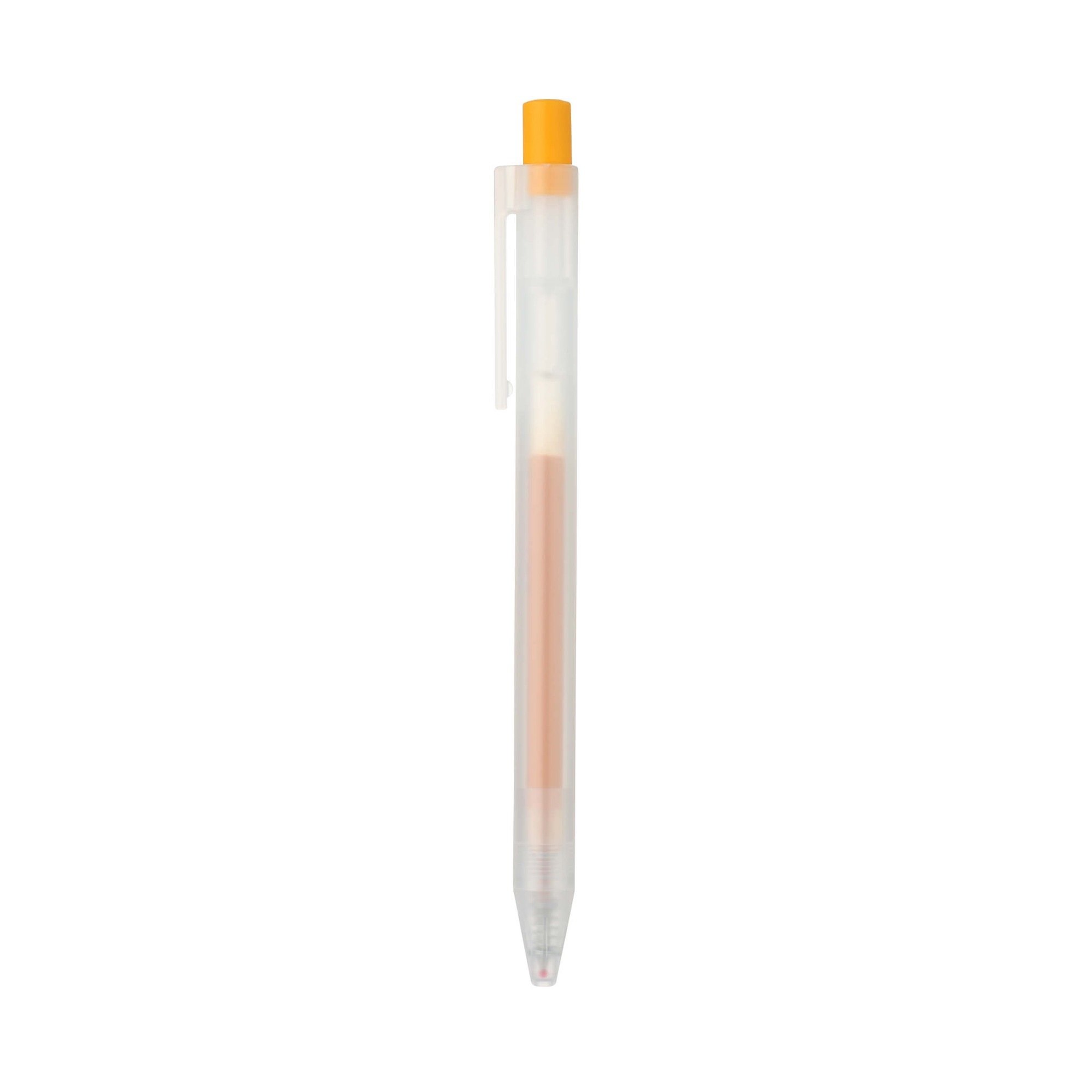SMOOTH GEL INK BALLPOINT PEN KNOCK TYPE 0.5 YELLOW
