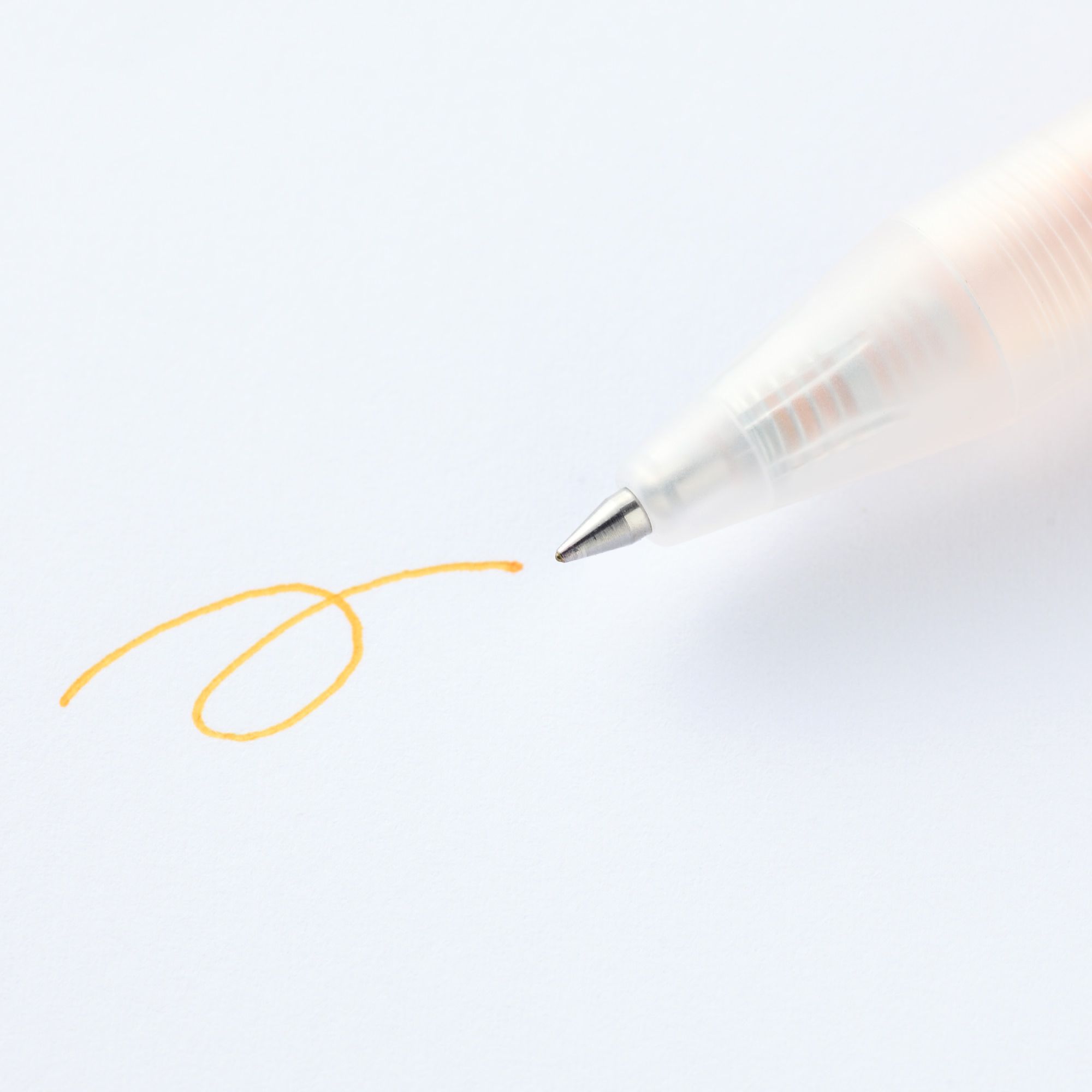 SMOOTH GEL INK BALLPOINT PEN KNOCK TYPE 0.5 YELLOW