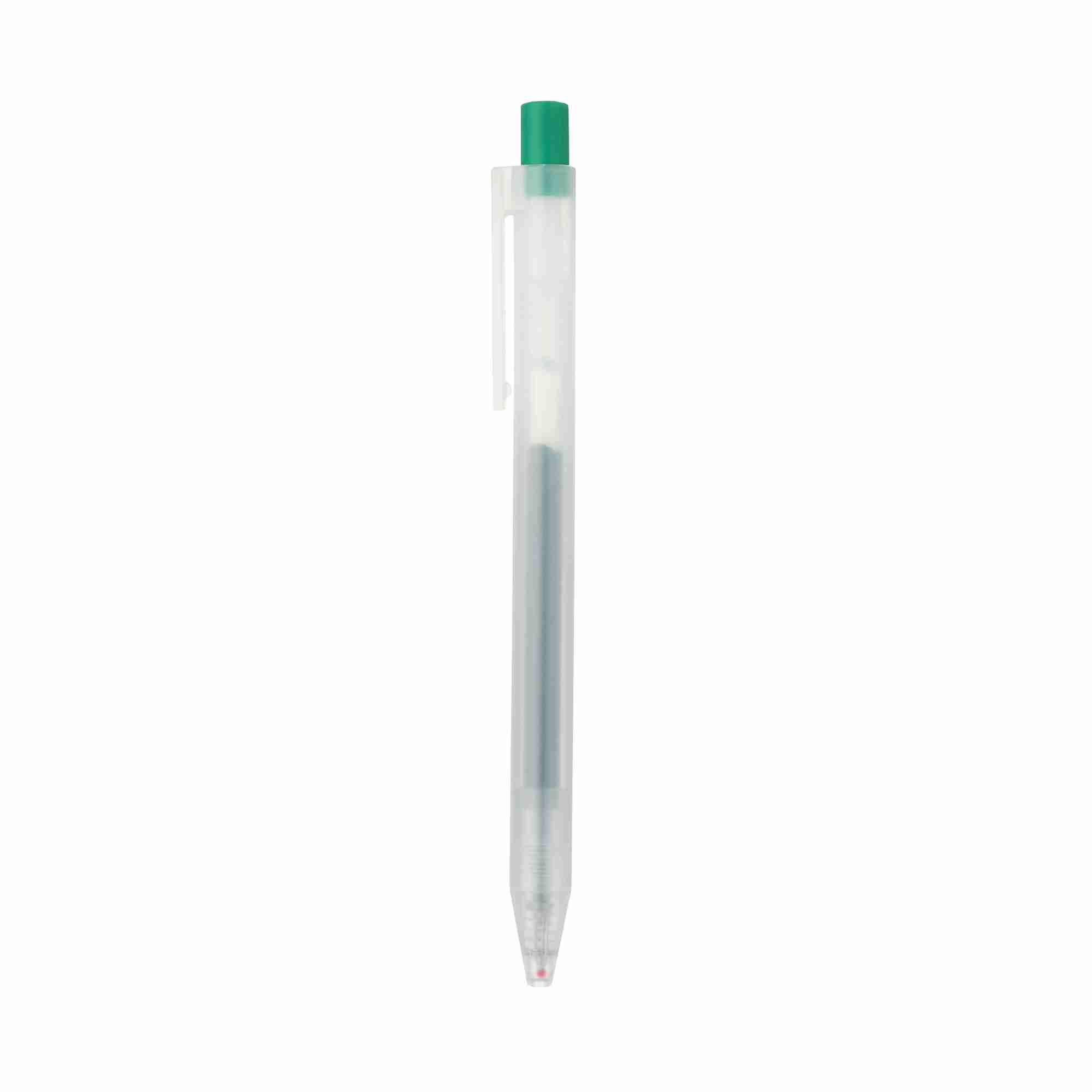 SMOOTH GEL INK BALLPOINT PEN KNOCK TYPE 0.5 GREEN