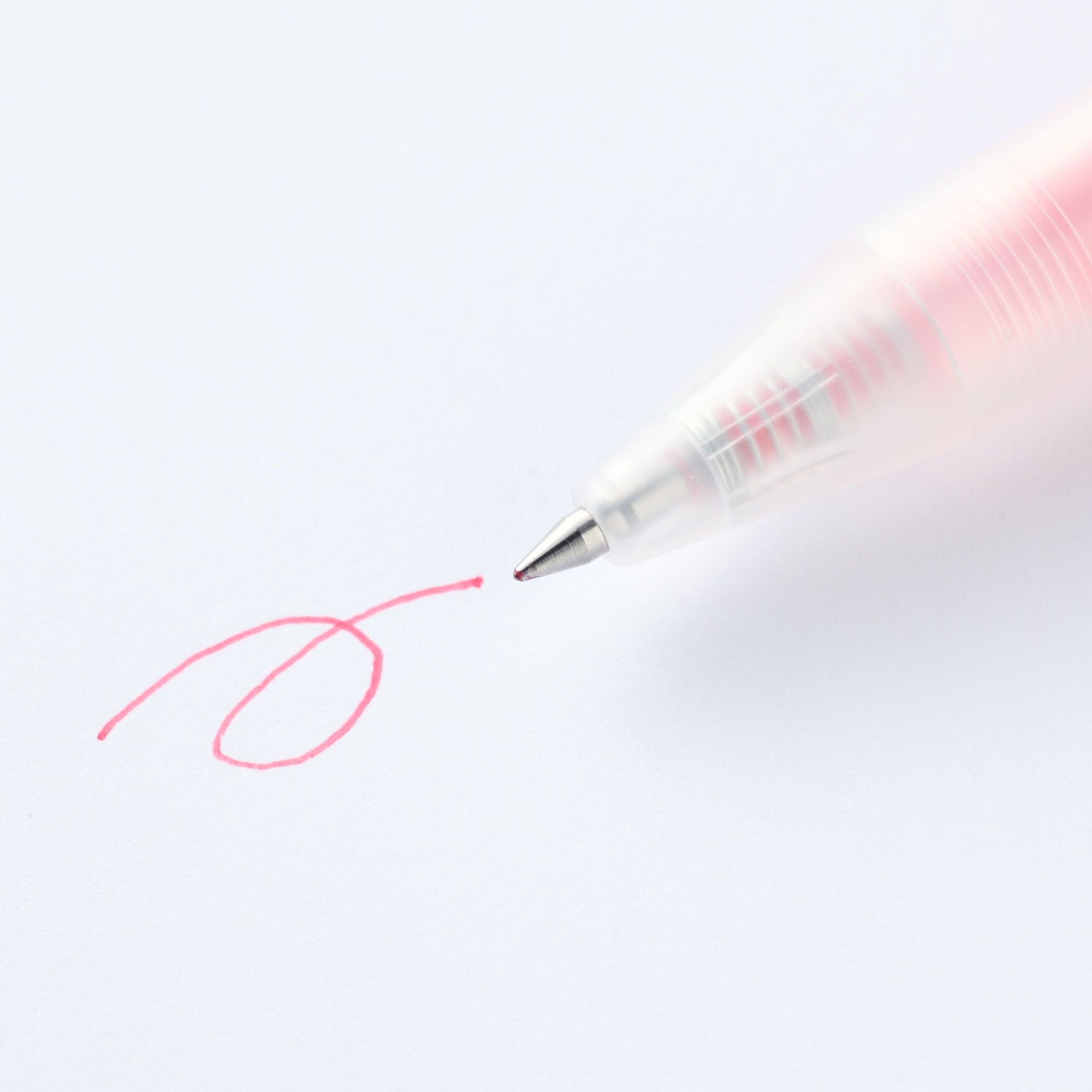 SMOOTH GEL INK BALLPOINT PEN KNOCK TYPE 0.5 PINK