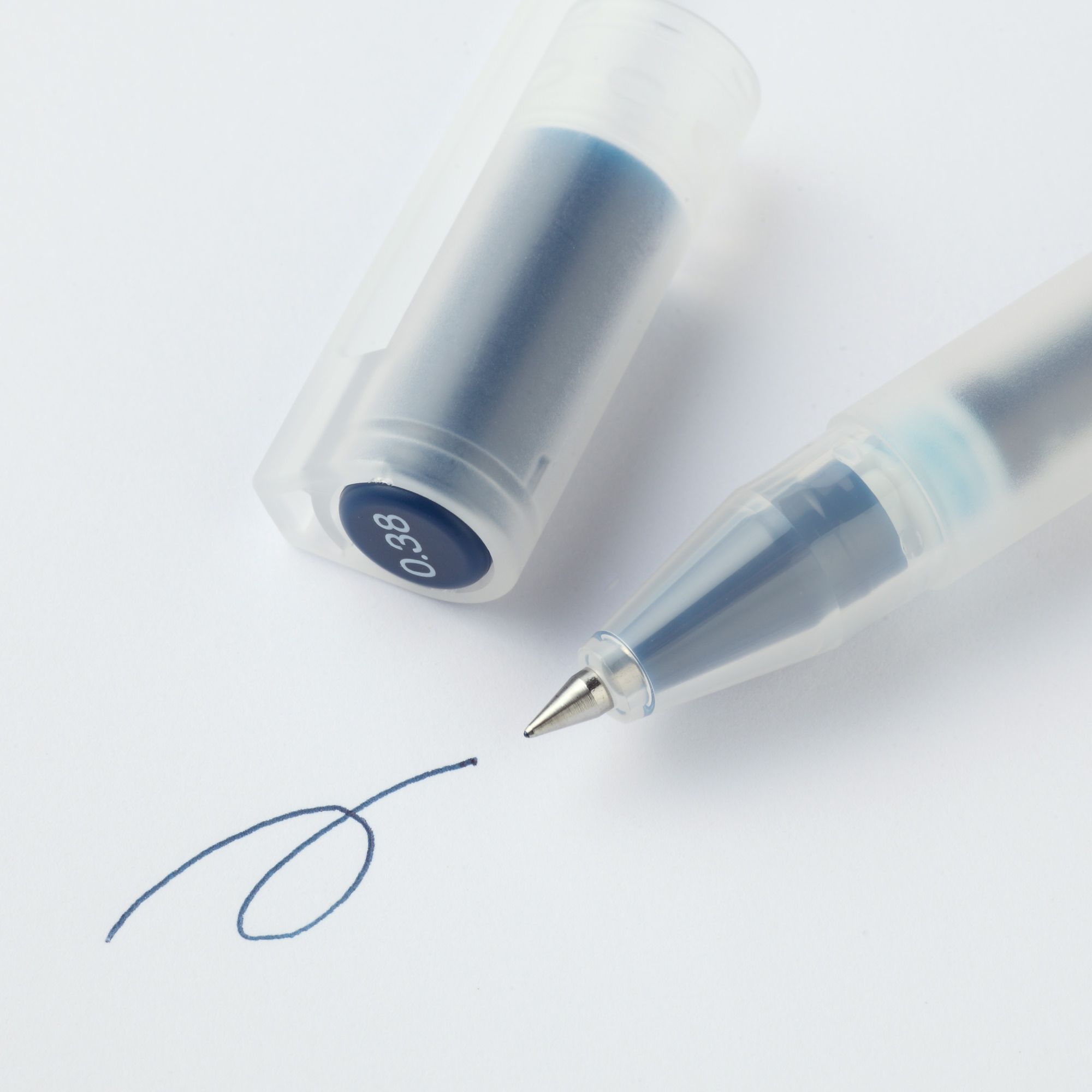 GEL INK BALLPOINT PEN CAP TYPE 0.38 BLUE BLACK