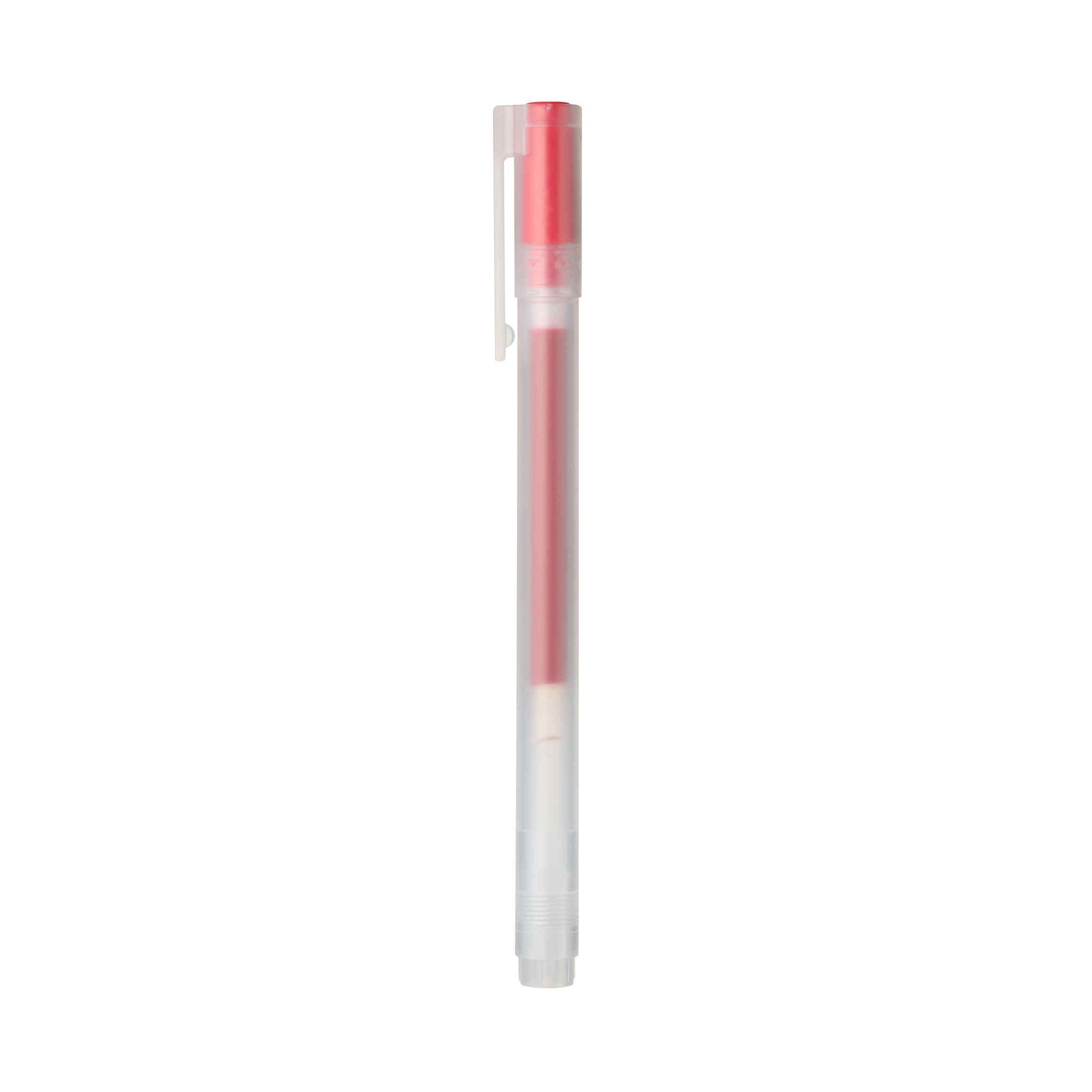 GEL INK BALLPOINT PEN CAP TYPE 0.5 RED