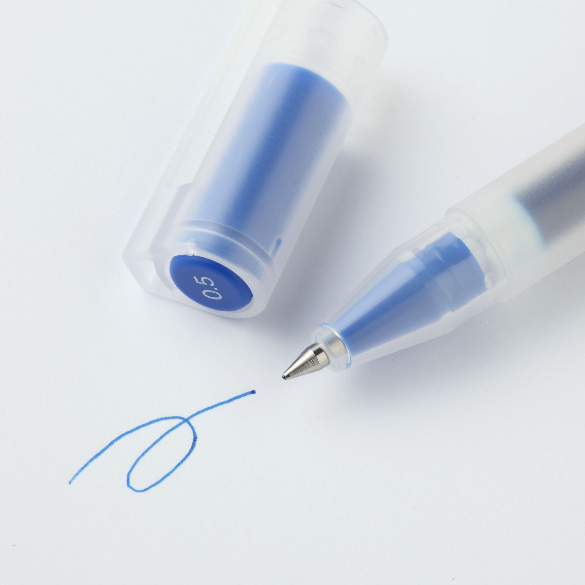 GEL INK BALLPOINT PEN CAP TYPE 0.5 BLUE