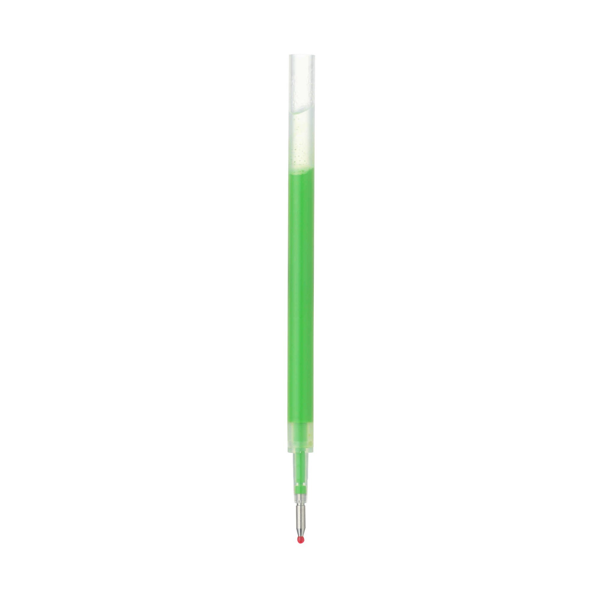 REFILL SMOOTH GEL INK BALLPOINT PEN 0.5 YELLOWISH GREEN