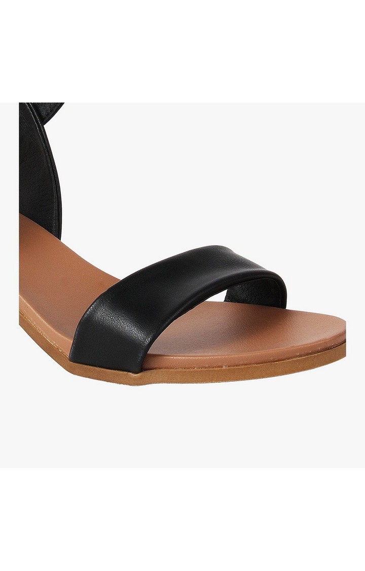 Aerie Black Heel Sandals