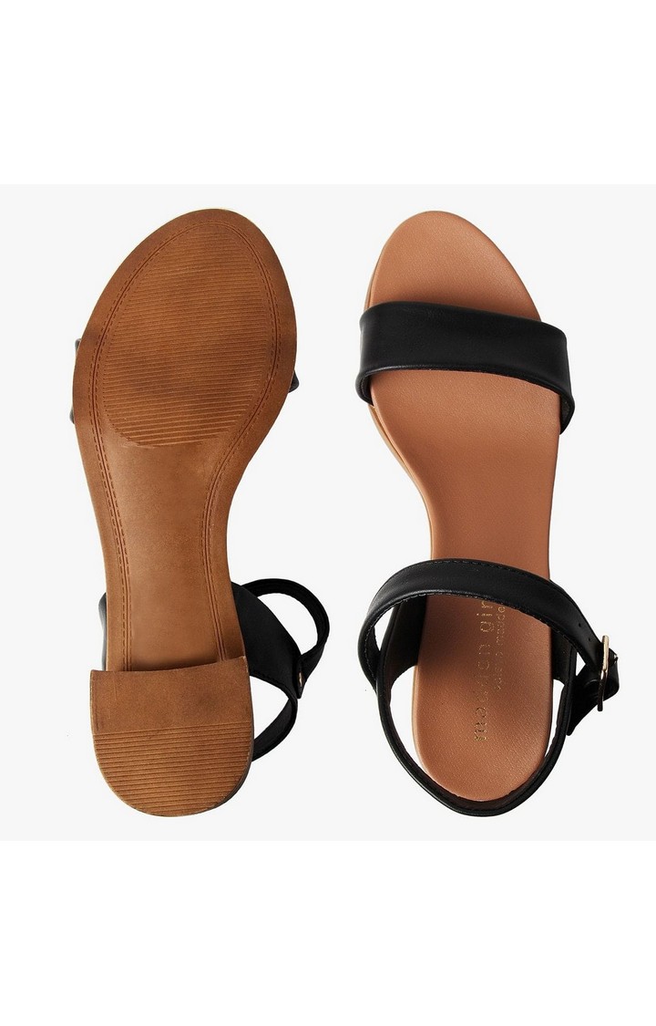 Aerie Black Heel Sandals