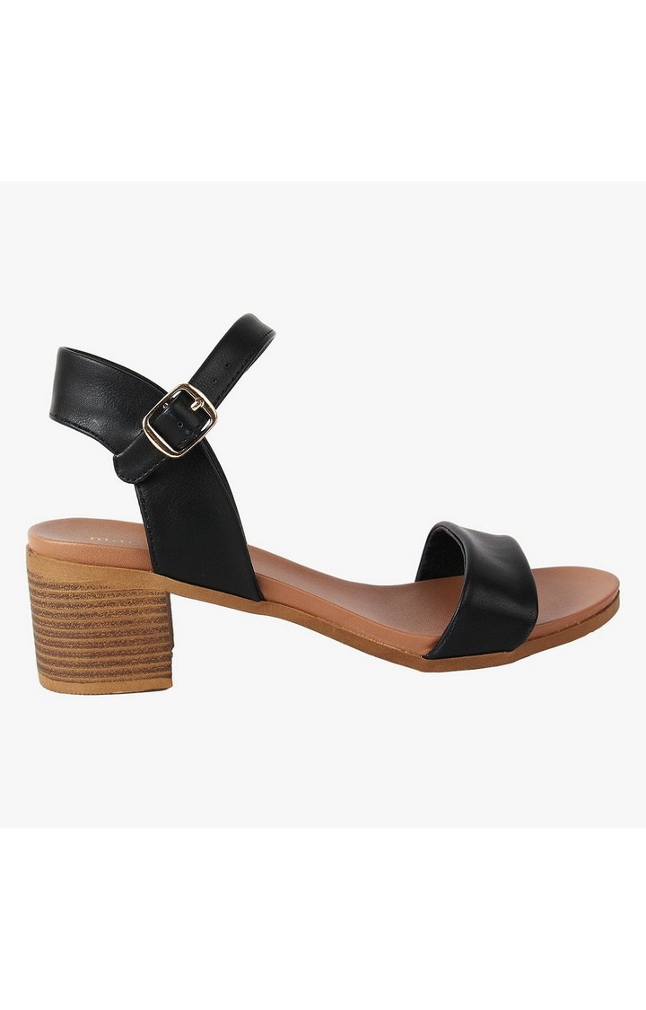 Aerie Black Heel Sandals