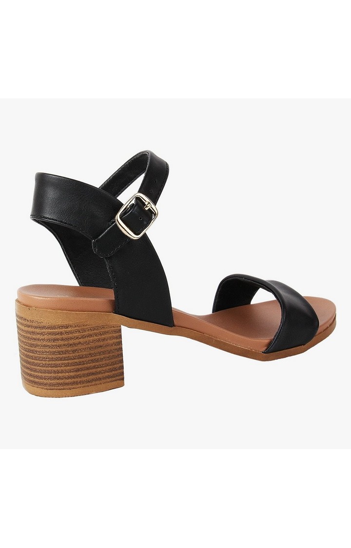 Aerie Black Heel Sandals