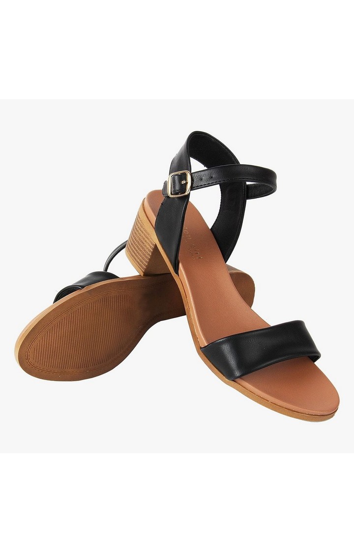 Aerie Black Heel Sandals