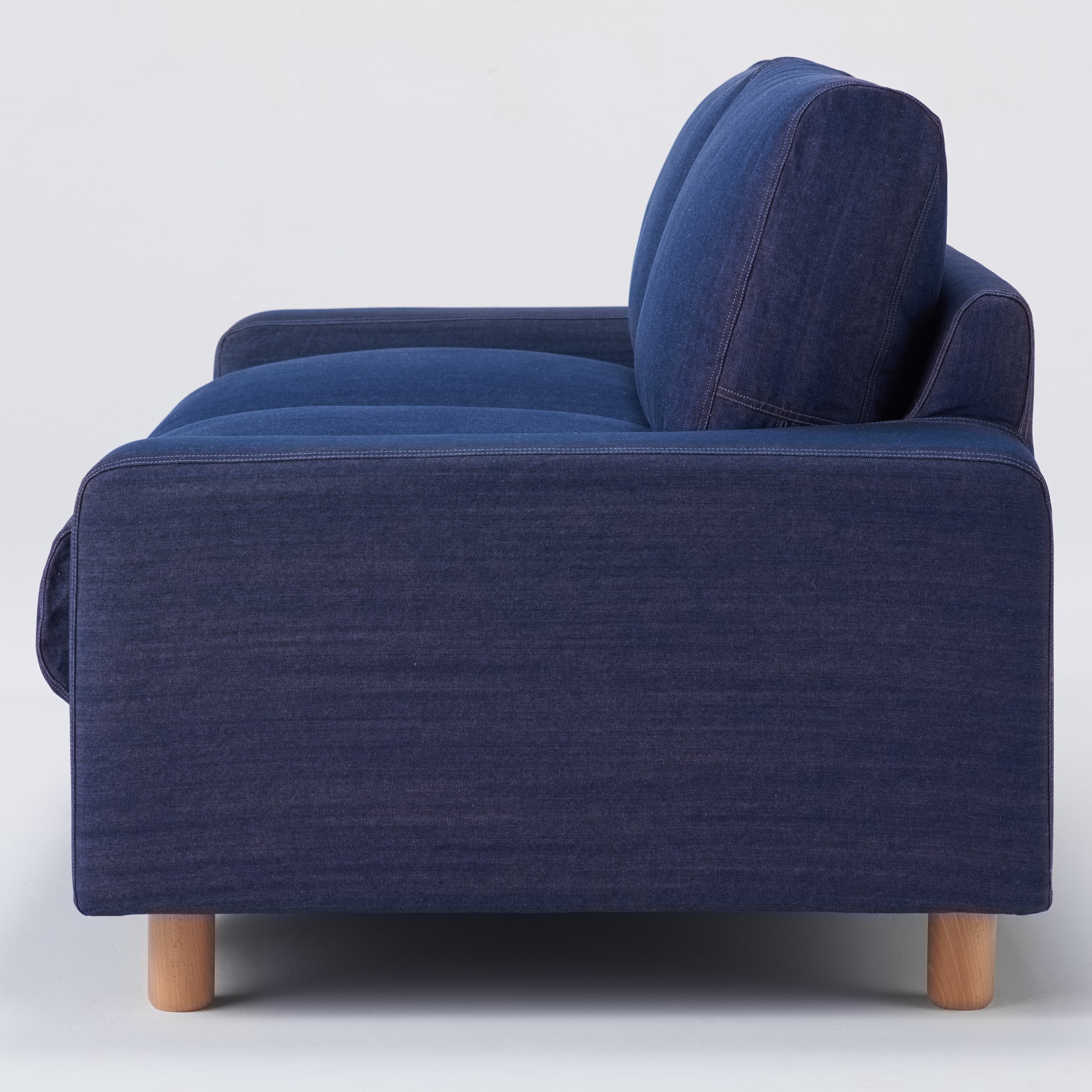 COTTON DENIM COVER FOR SOFA / WIDE ARM / DF / 2.5S / BLUE