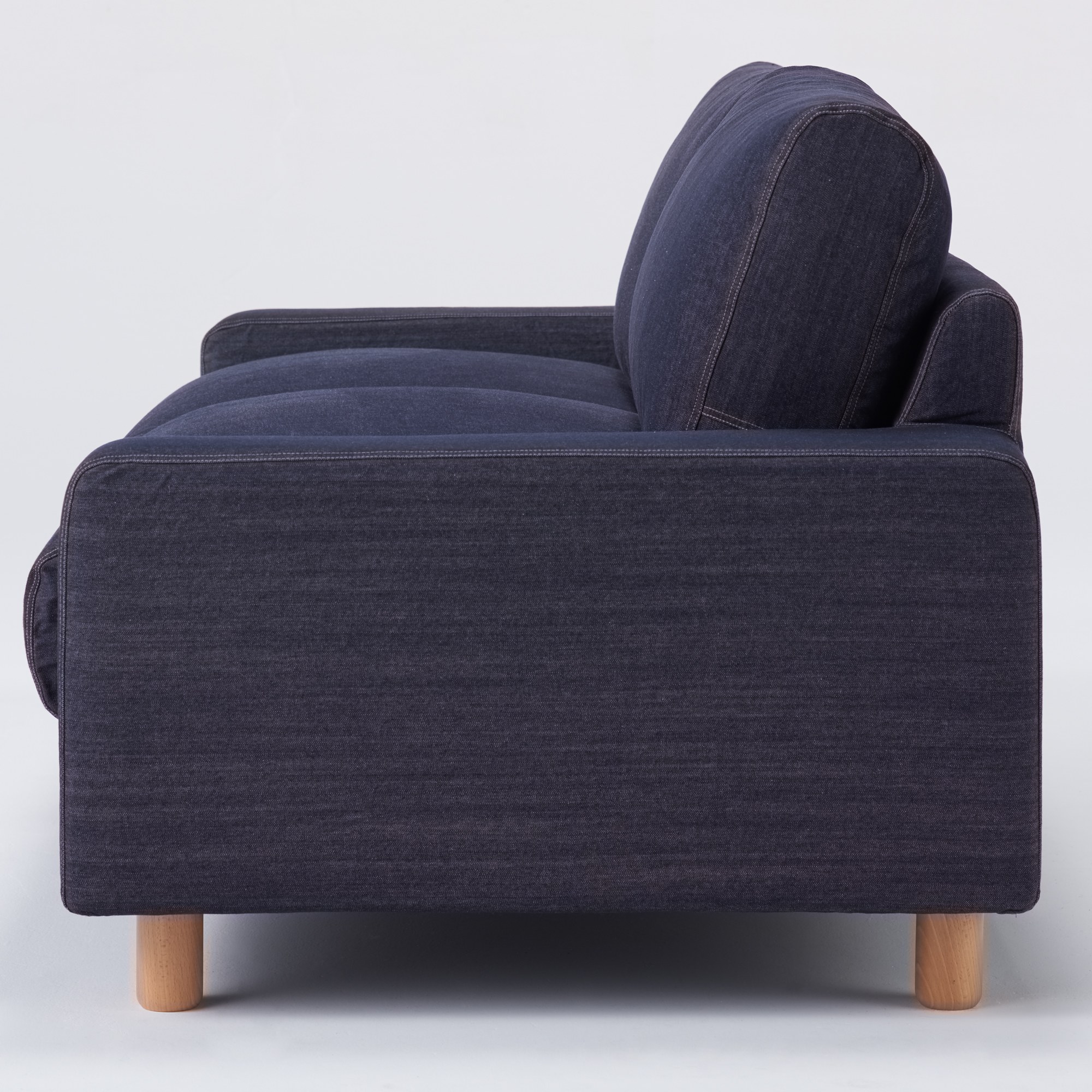 COTTON DENIM COVER FOR SOFA / WIDE ARM / DF / 2.5S / NAVY