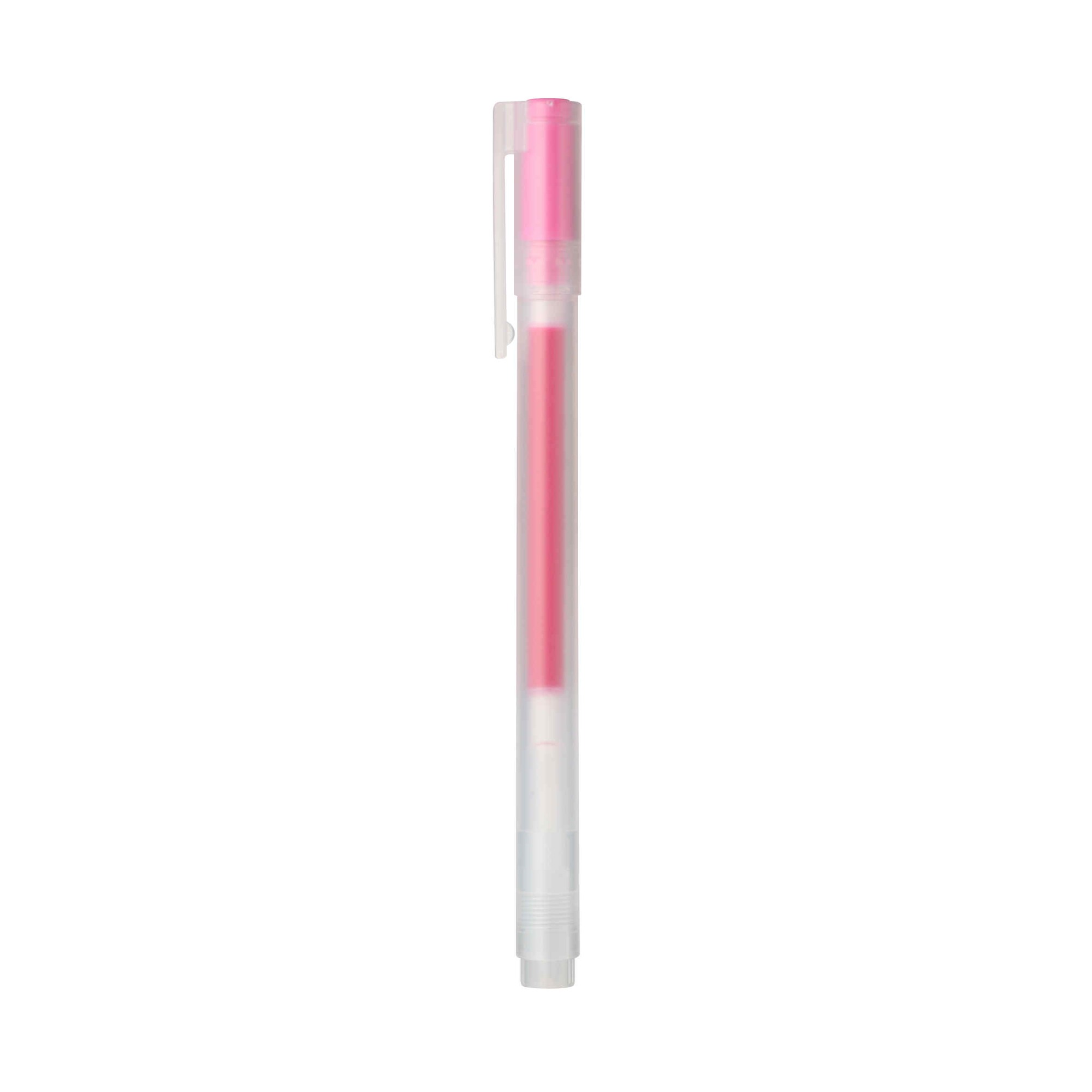 GEL INK BALLPOINT PEN CAP TYPE 0.5 PINK