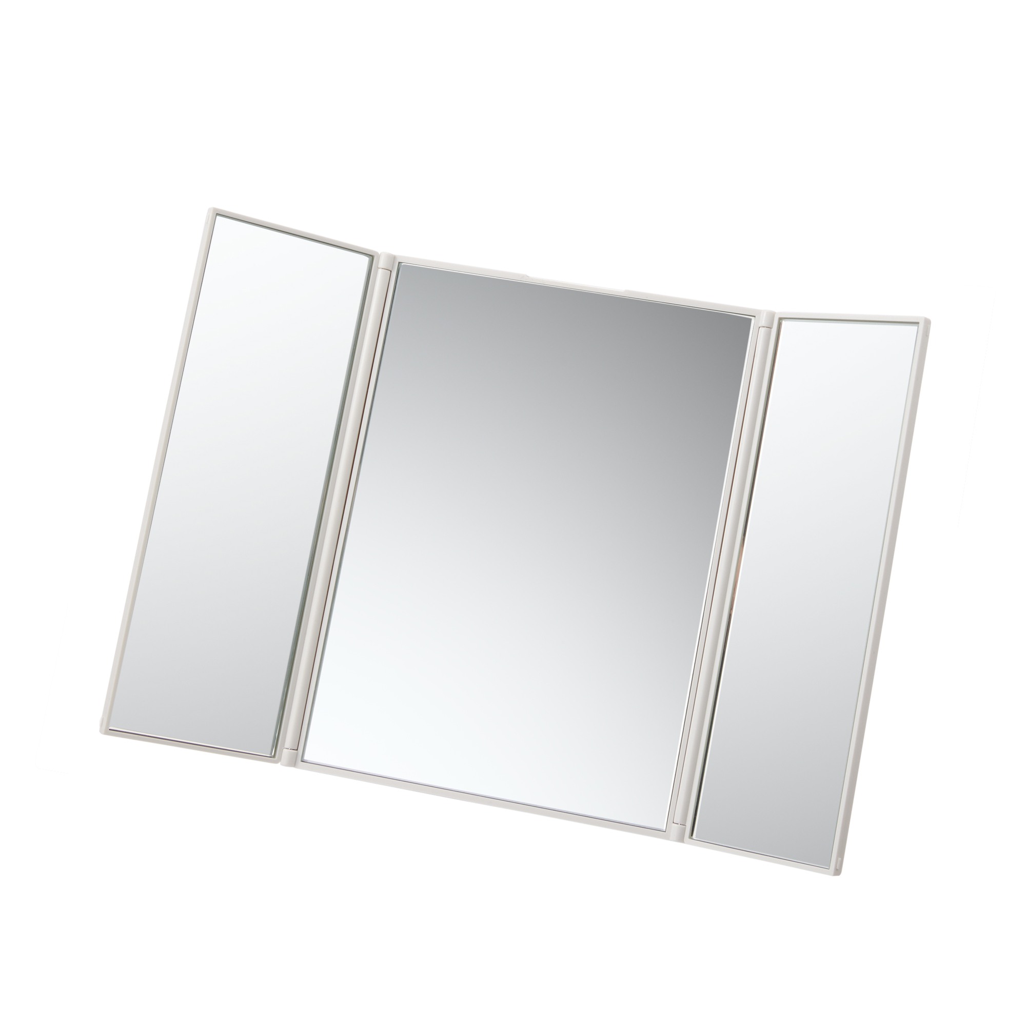 STYRENE FOLDING THREE PANEL MIRROR