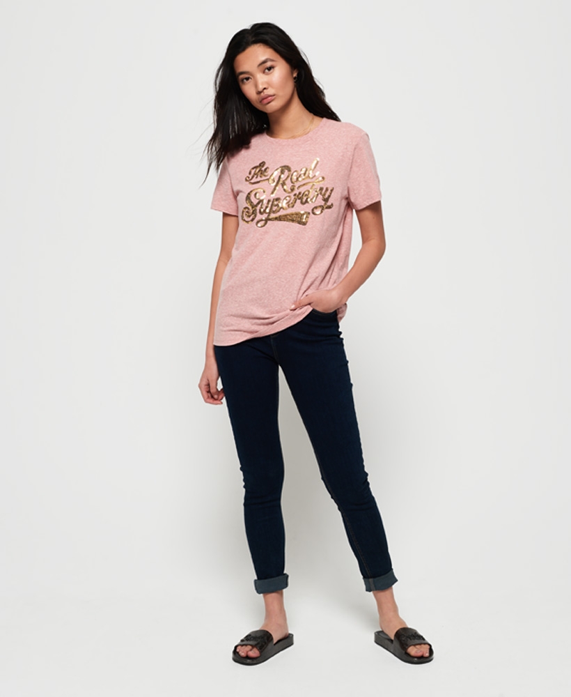 Superdry | THE REAL GLITTER SEQUIN ENTRY TEE 4