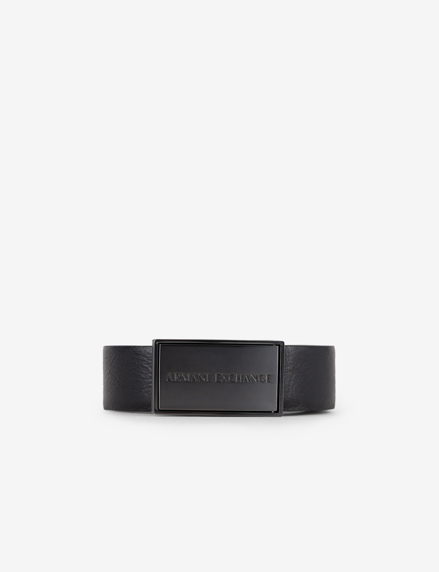 Black Brown Reversible Leather Logo Belt