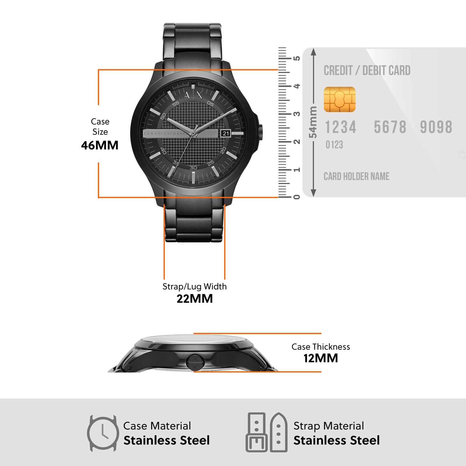 Men Black Analog watch