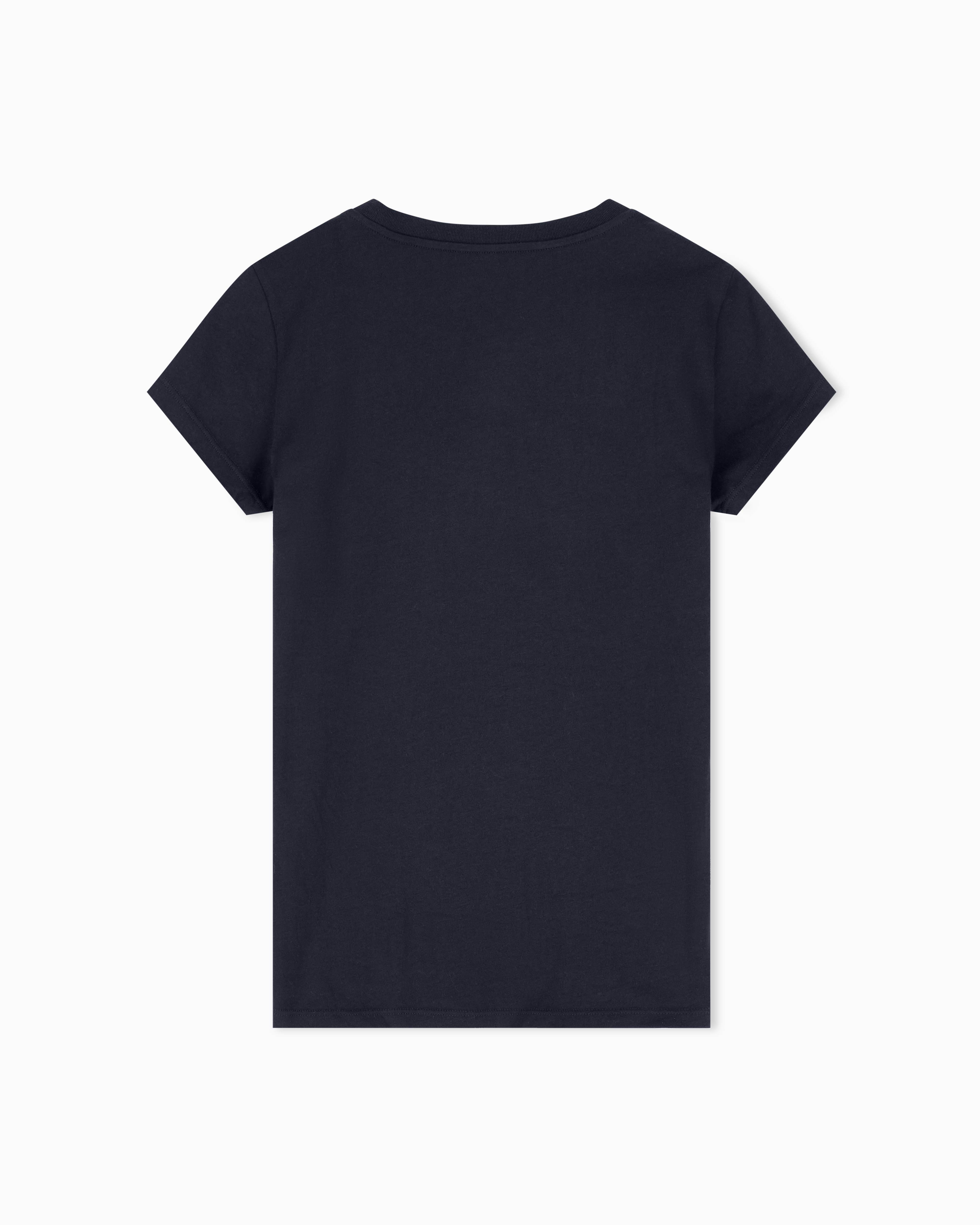 Women Black Cotton  T-Shirt