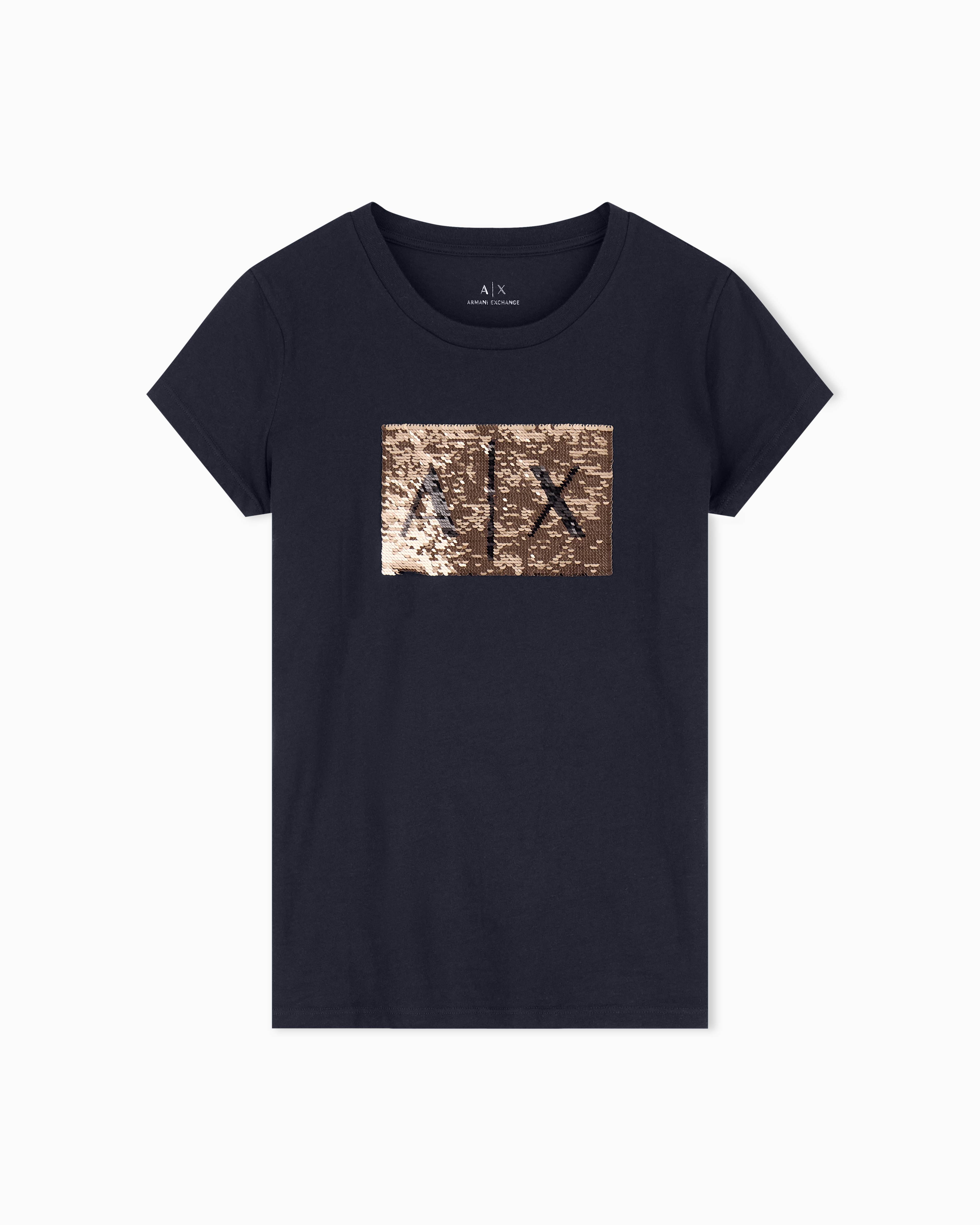 Women Black Cotton  T-Shirt