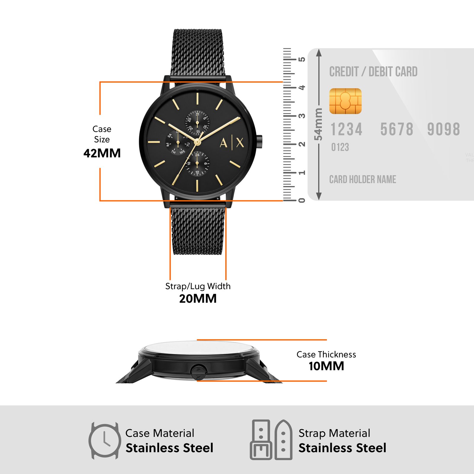 Armani Exchange Black Watch AX2716