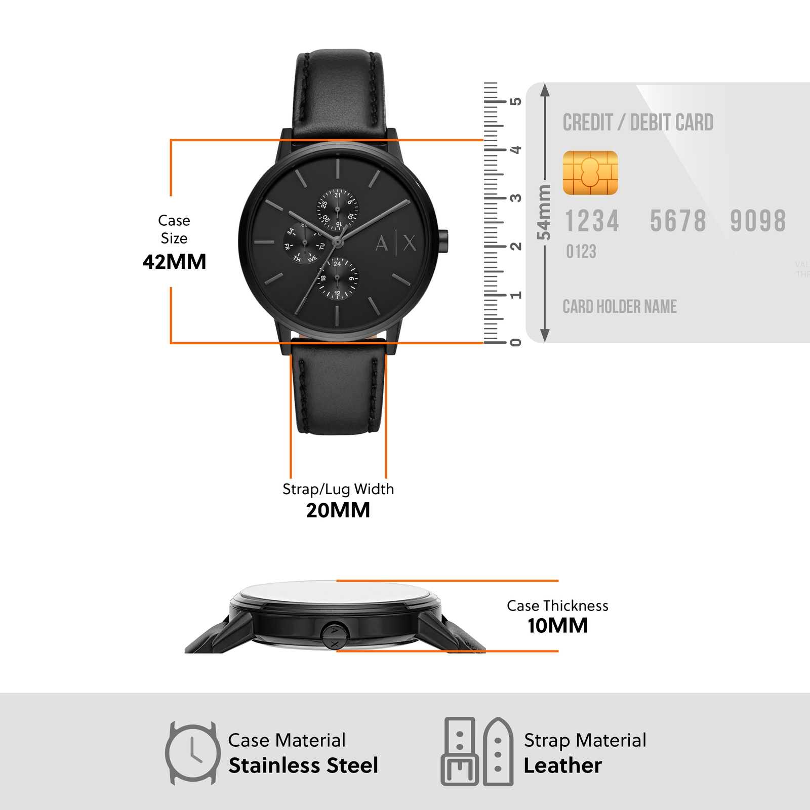 Armani Exchange Black Watch AX2719