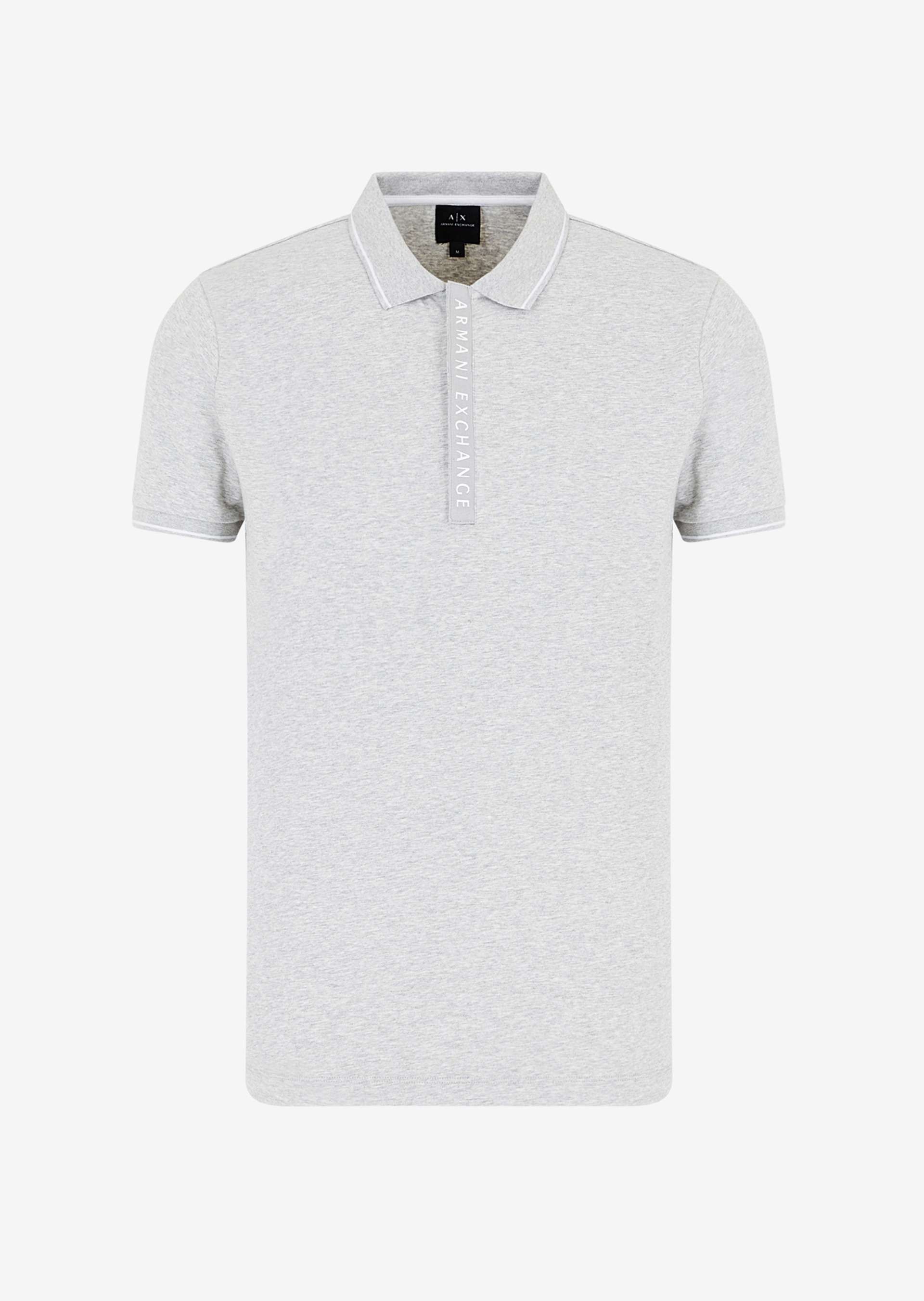 Men Grey Cotton  Polo T-Shirt