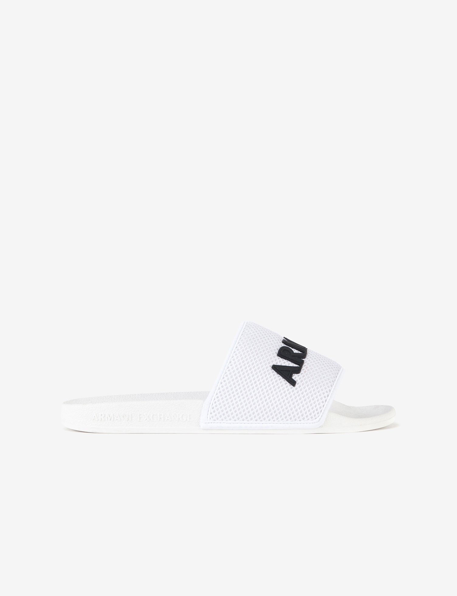 Embossed Logo Beach Slides with Mesh Band