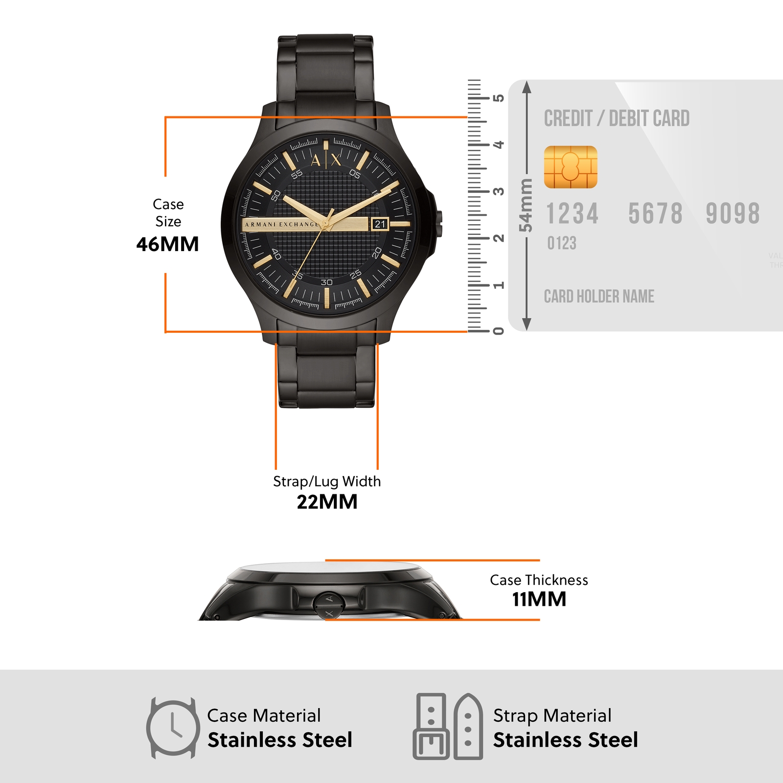 Armani Exchange Black Watch AX2413