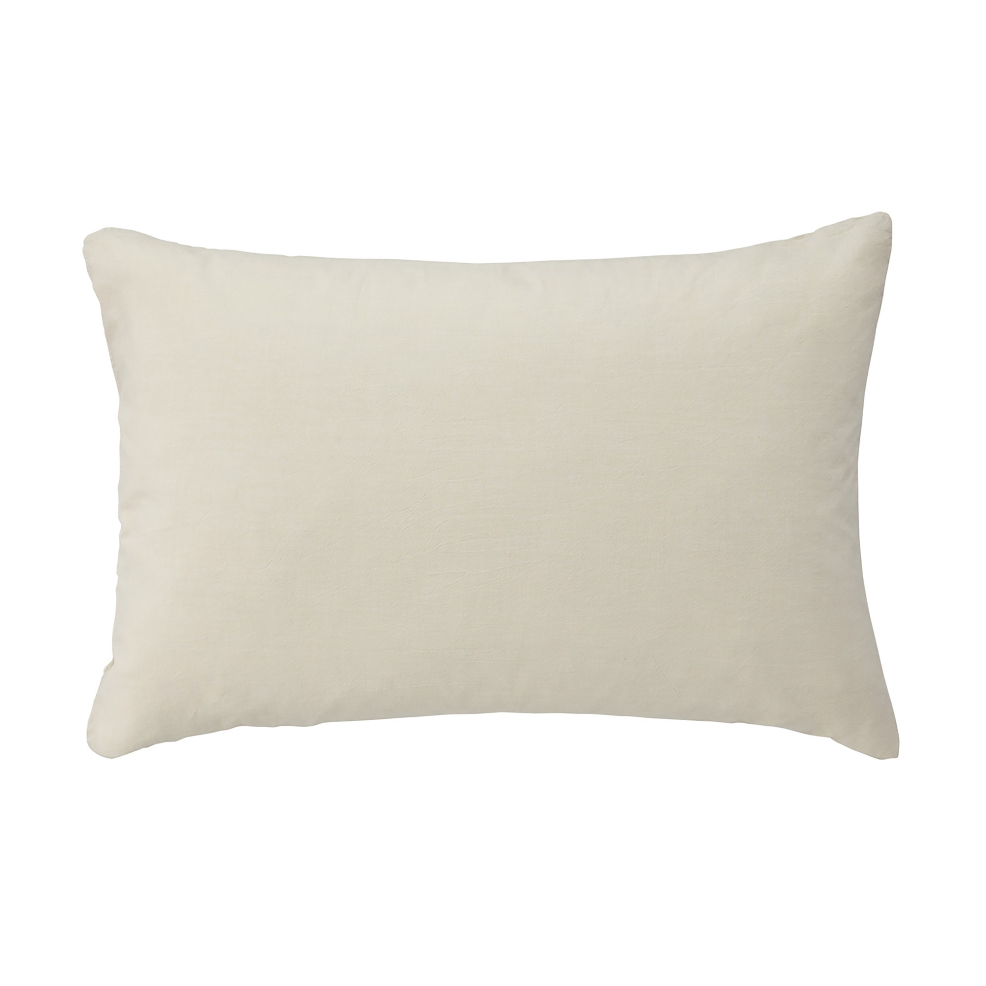 ORGANIC WASHED COTTON PILLOW CASE LIGHT BEIGE