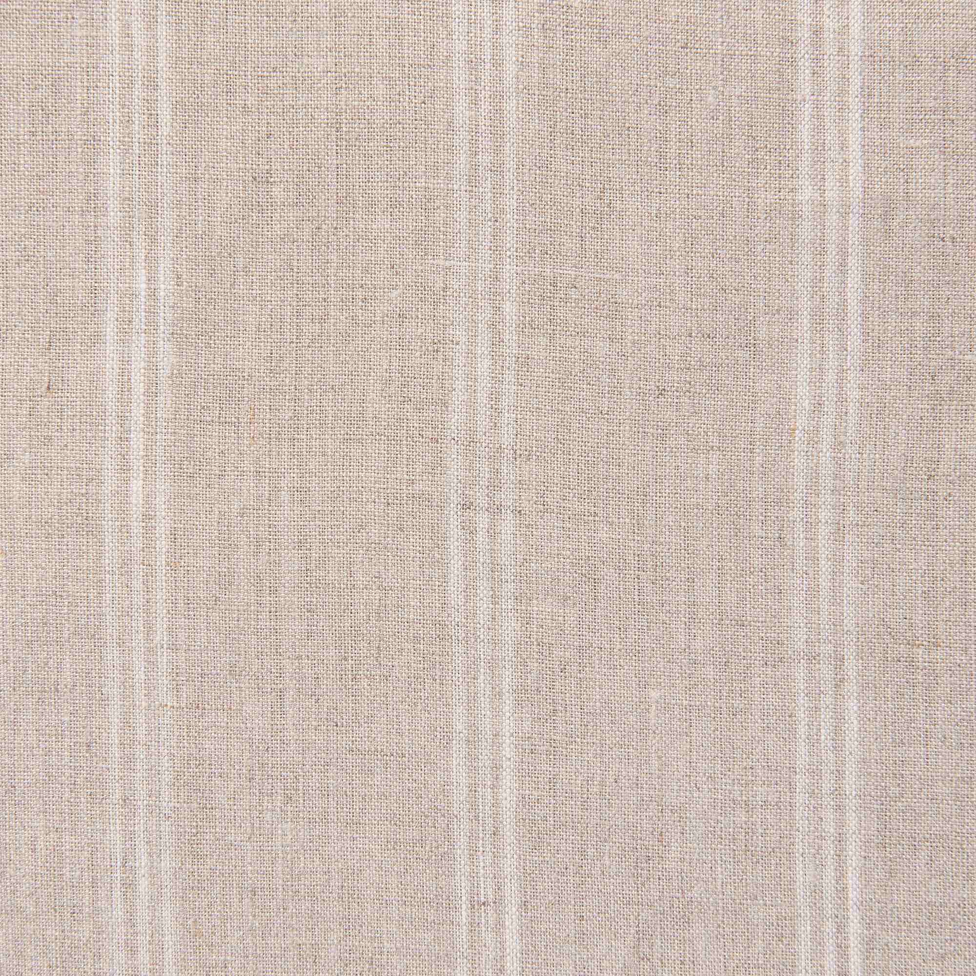 LINEN PLAIN WEAVE PILLOW CASE ECRU STRIPE
