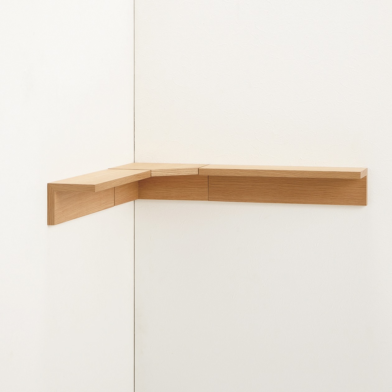 MUJI | WALL FURNITURE / CORNER SHELF / OAK