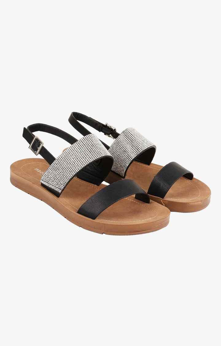Poppy Black Flats