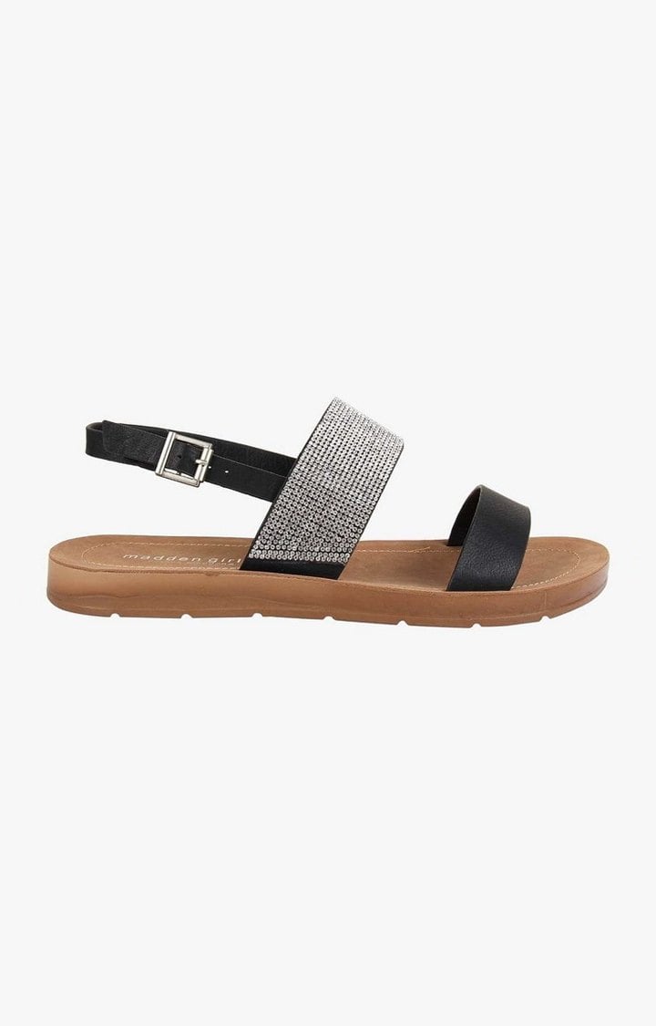 Poppy Black Flats