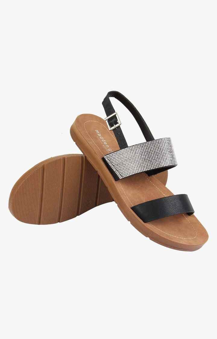 Poppy Black Flats