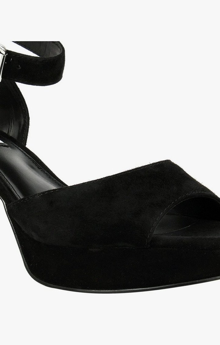 Haven Black Heel Sandals