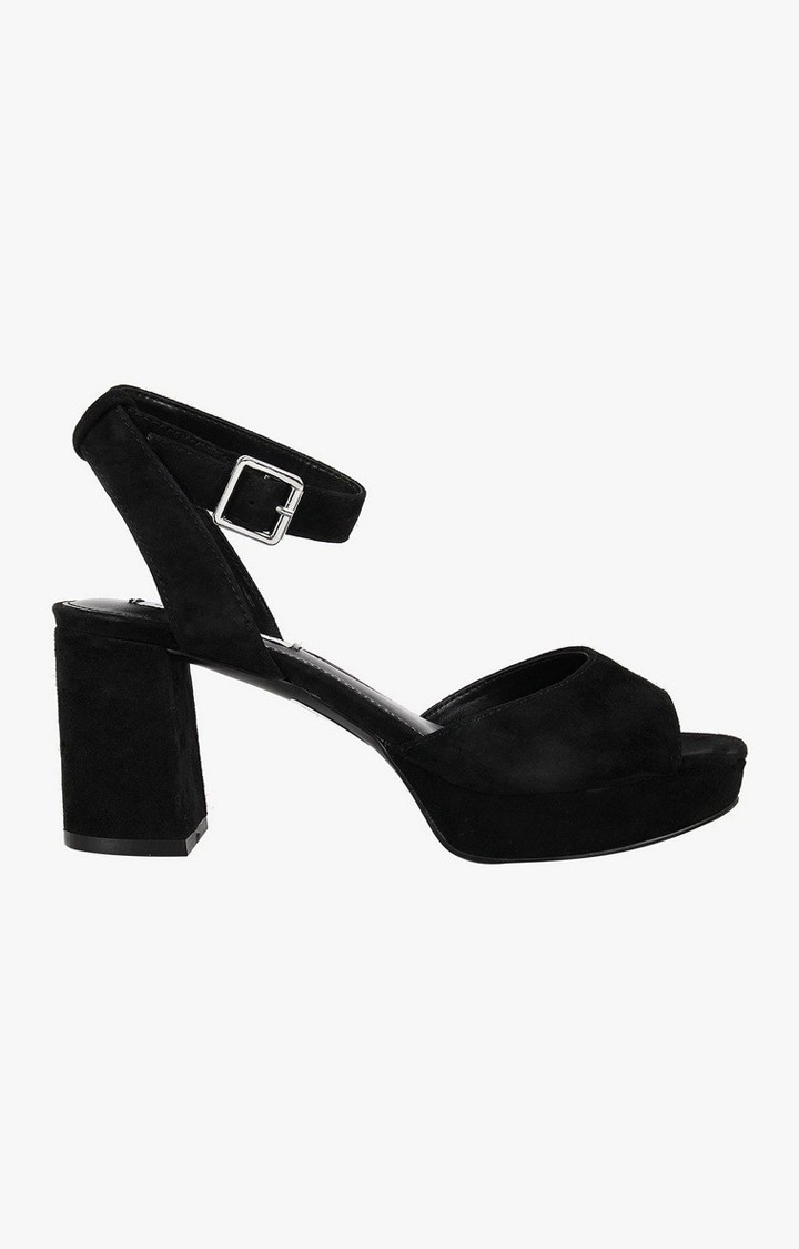 Haven Black Heel Sandals
