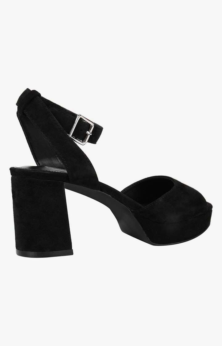 Haven Black Heel Sandals