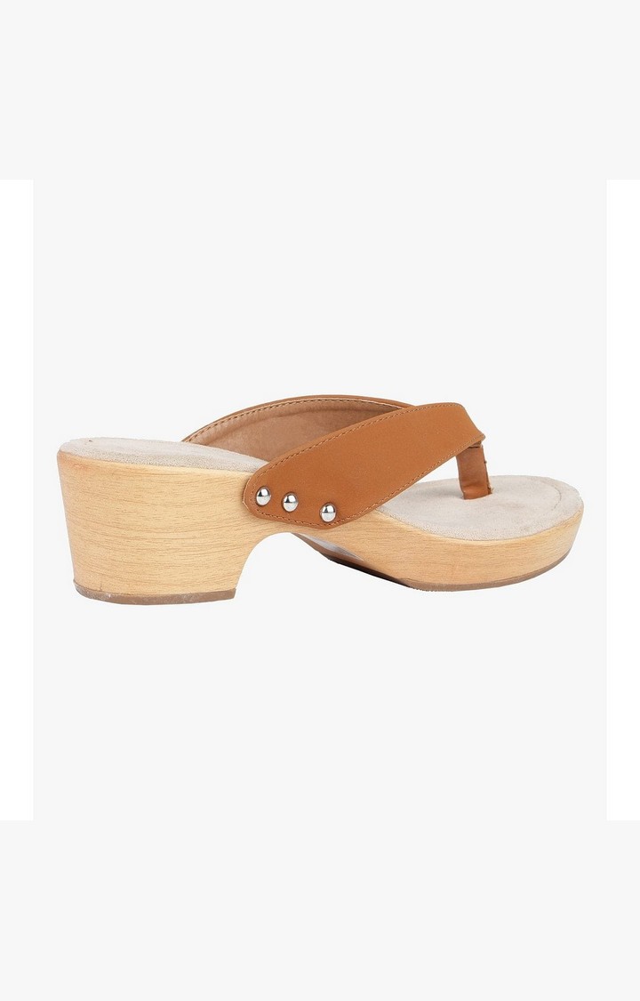 Saassy Brown Heel Sandals